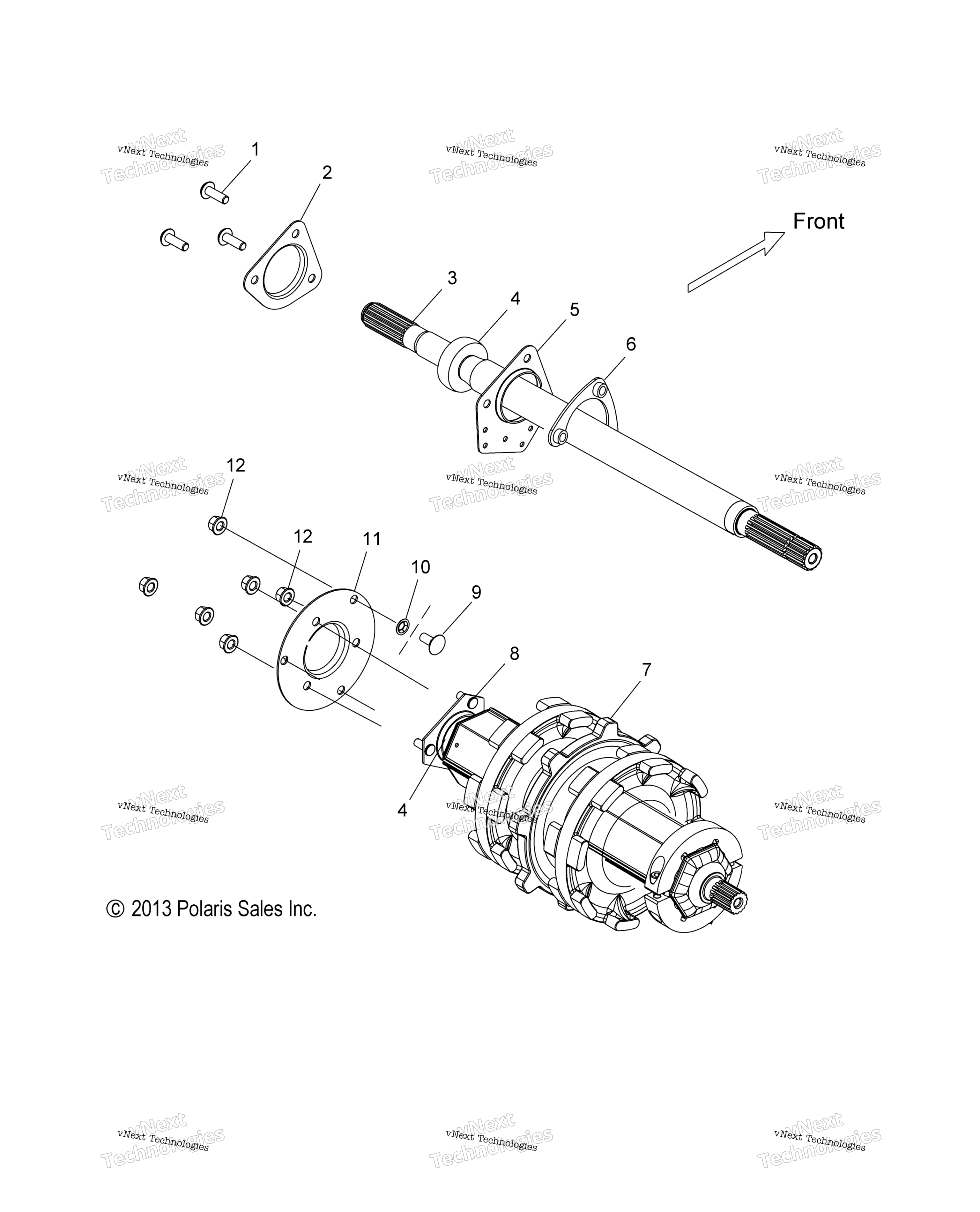 Привод Train, Jackshaft & Driveshaft
