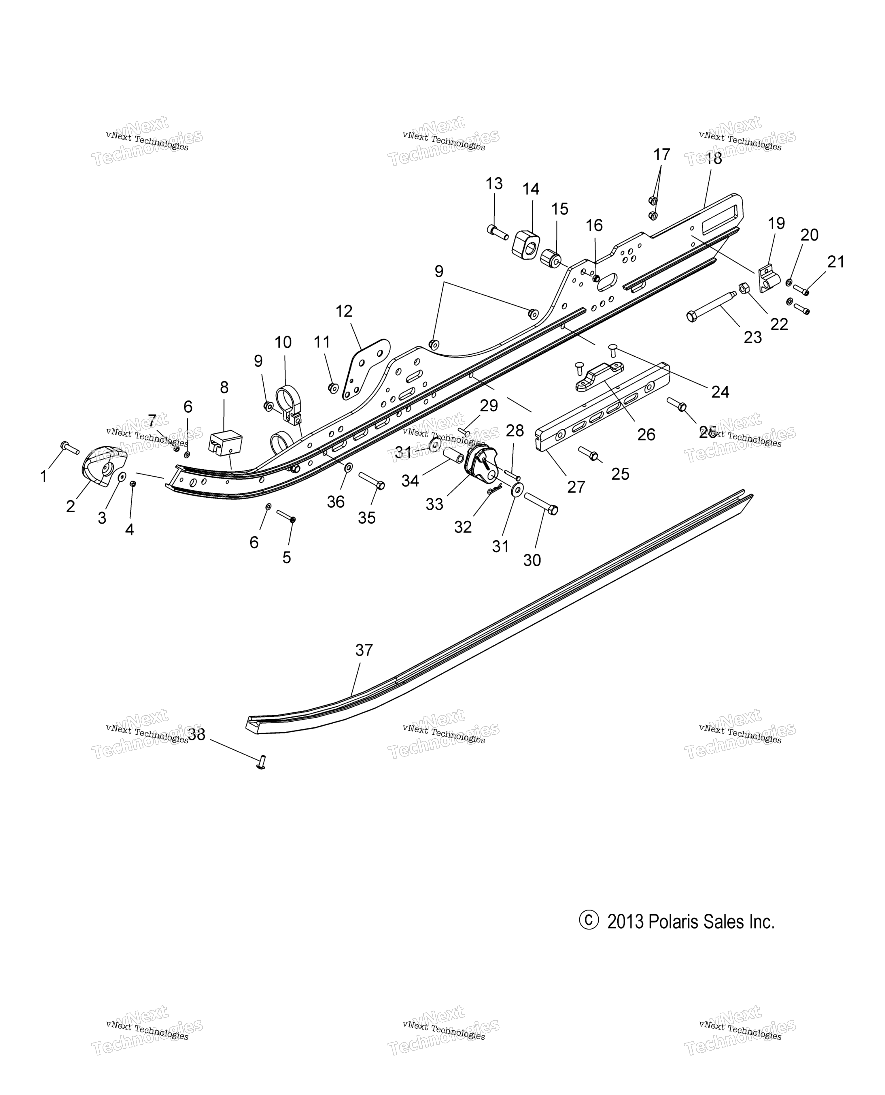Suspension, Rail крепление