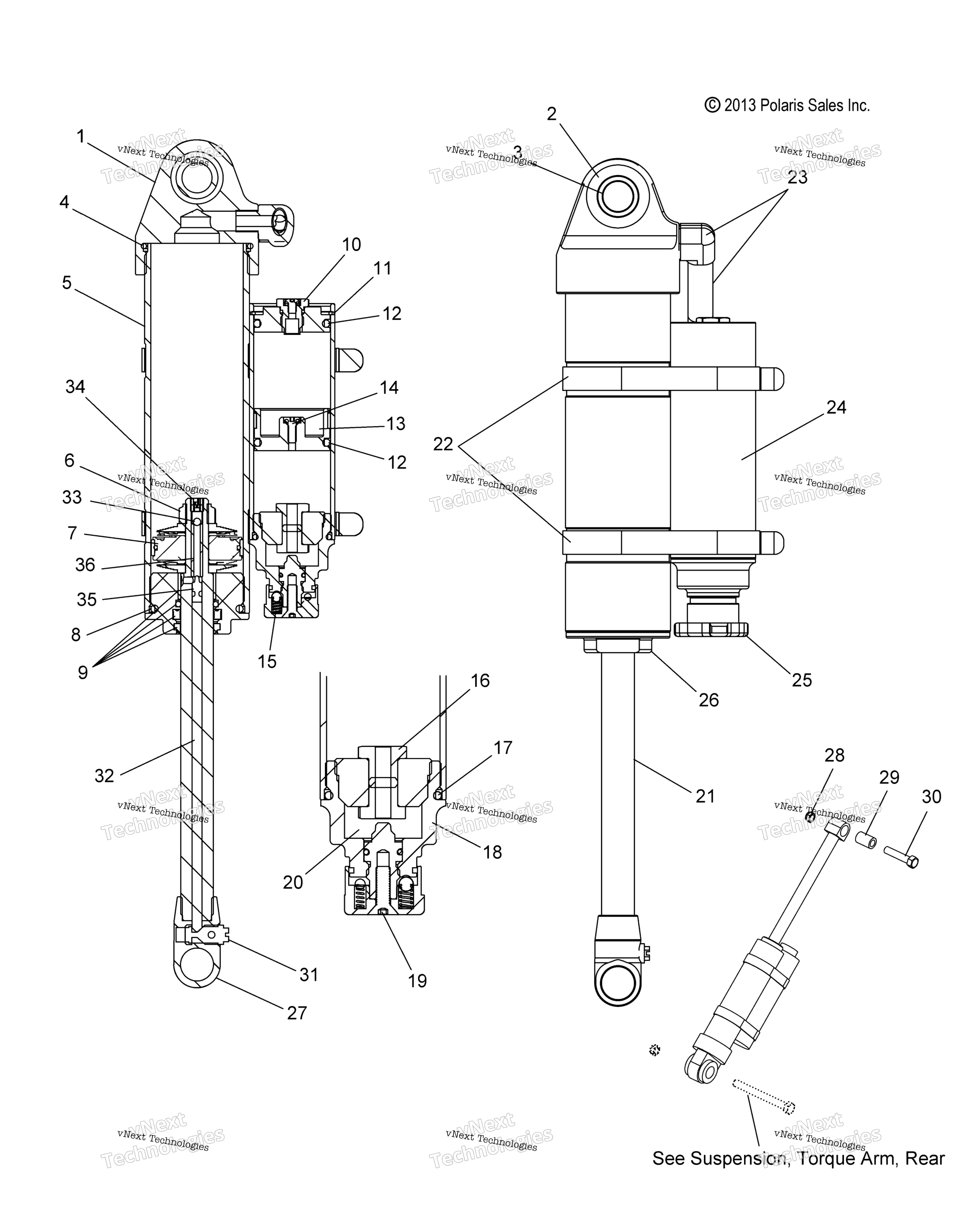 Suspension, Shock, задний Track