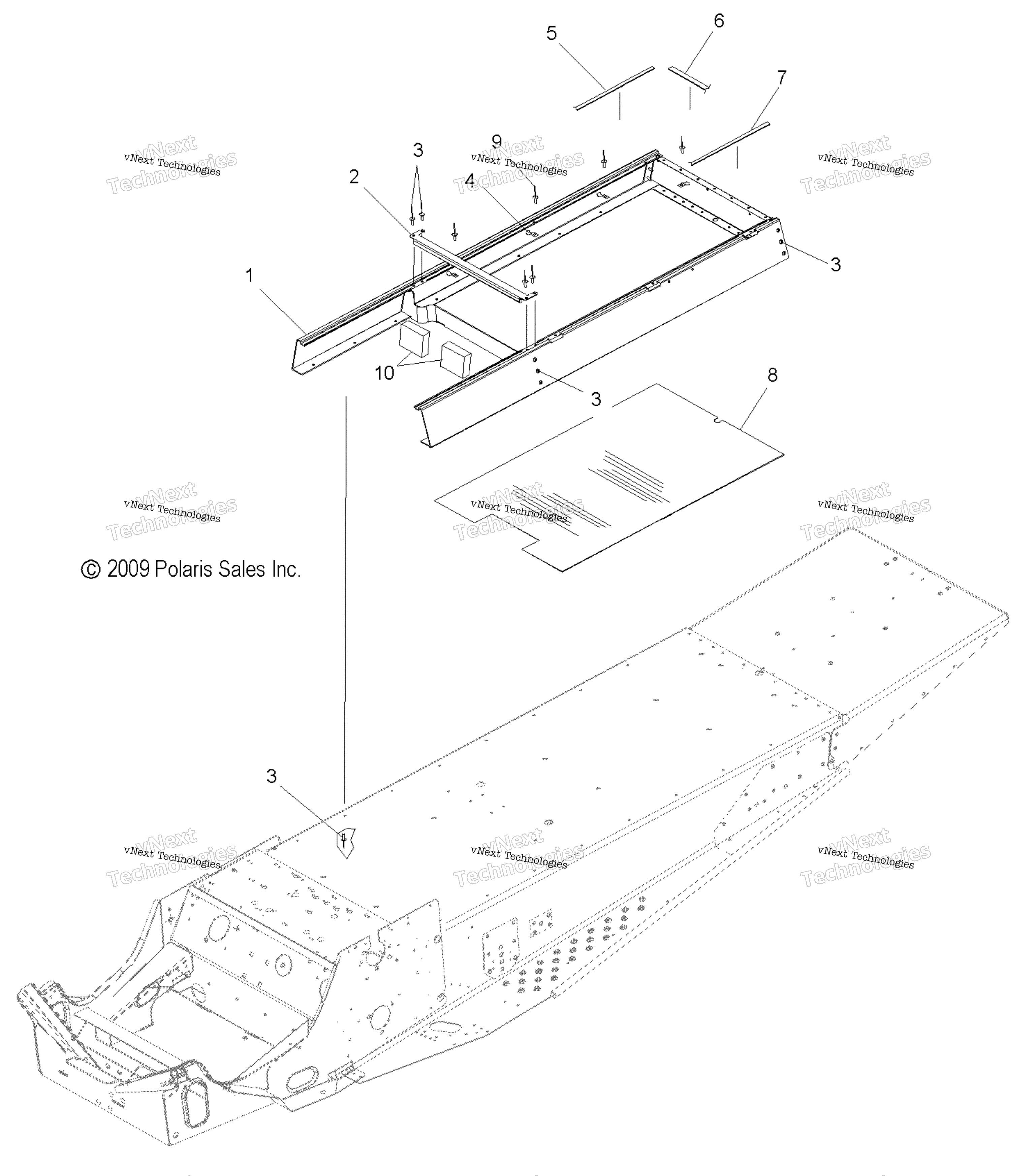 Chassis, сиденье Riser