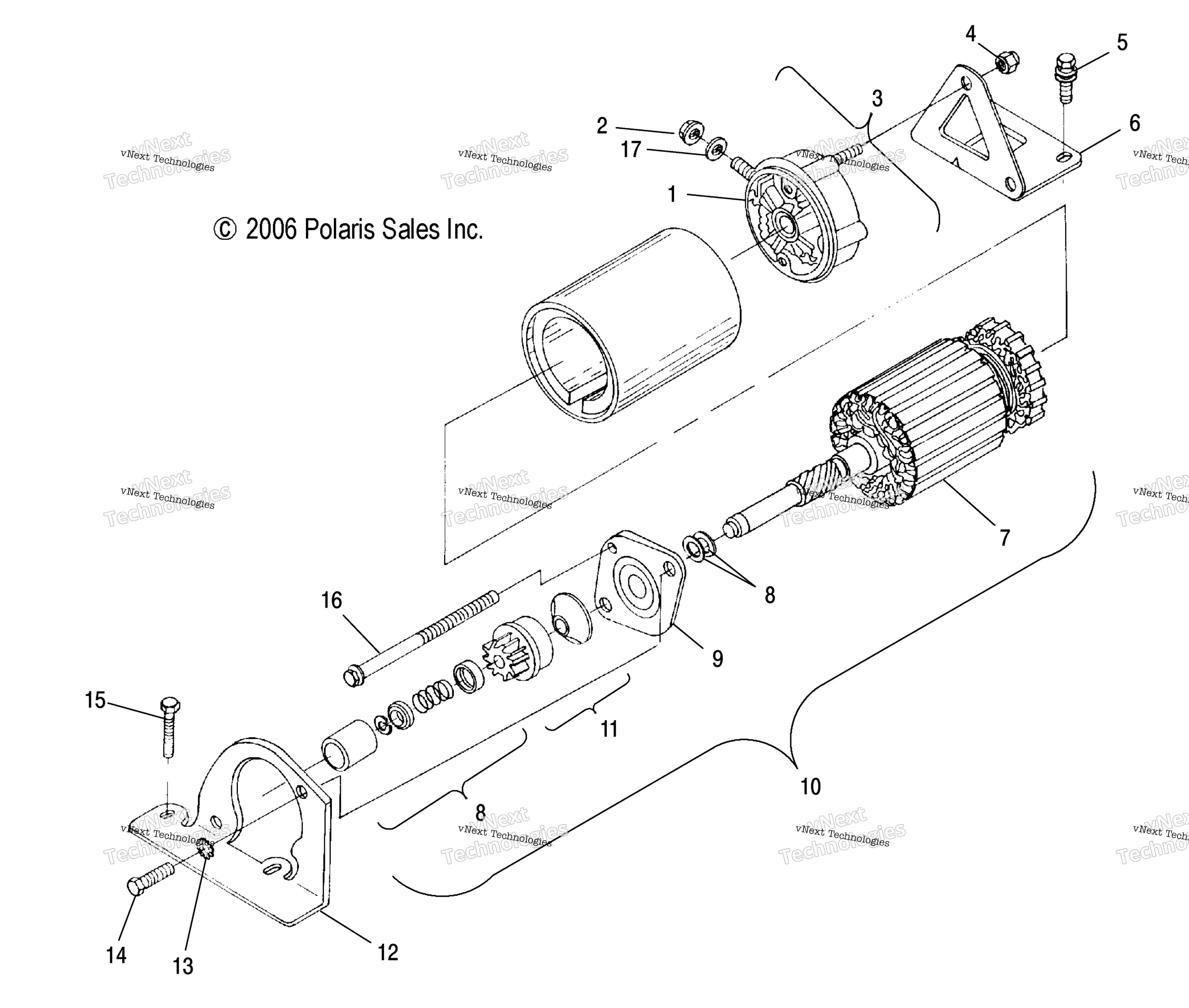 двигатель Starting Motor