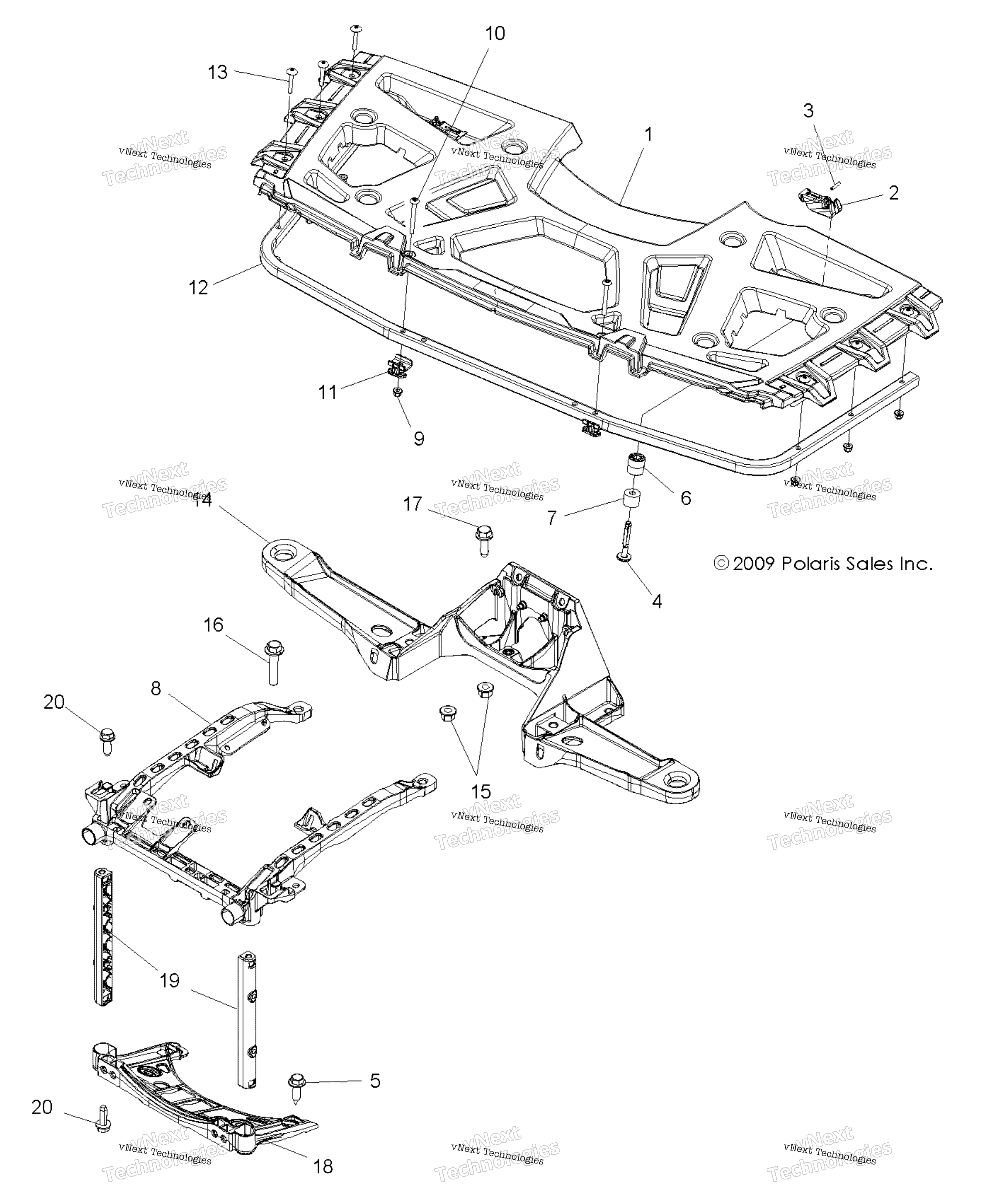 Body, передний полка & Supports A14zn8eab / C / I / M / S