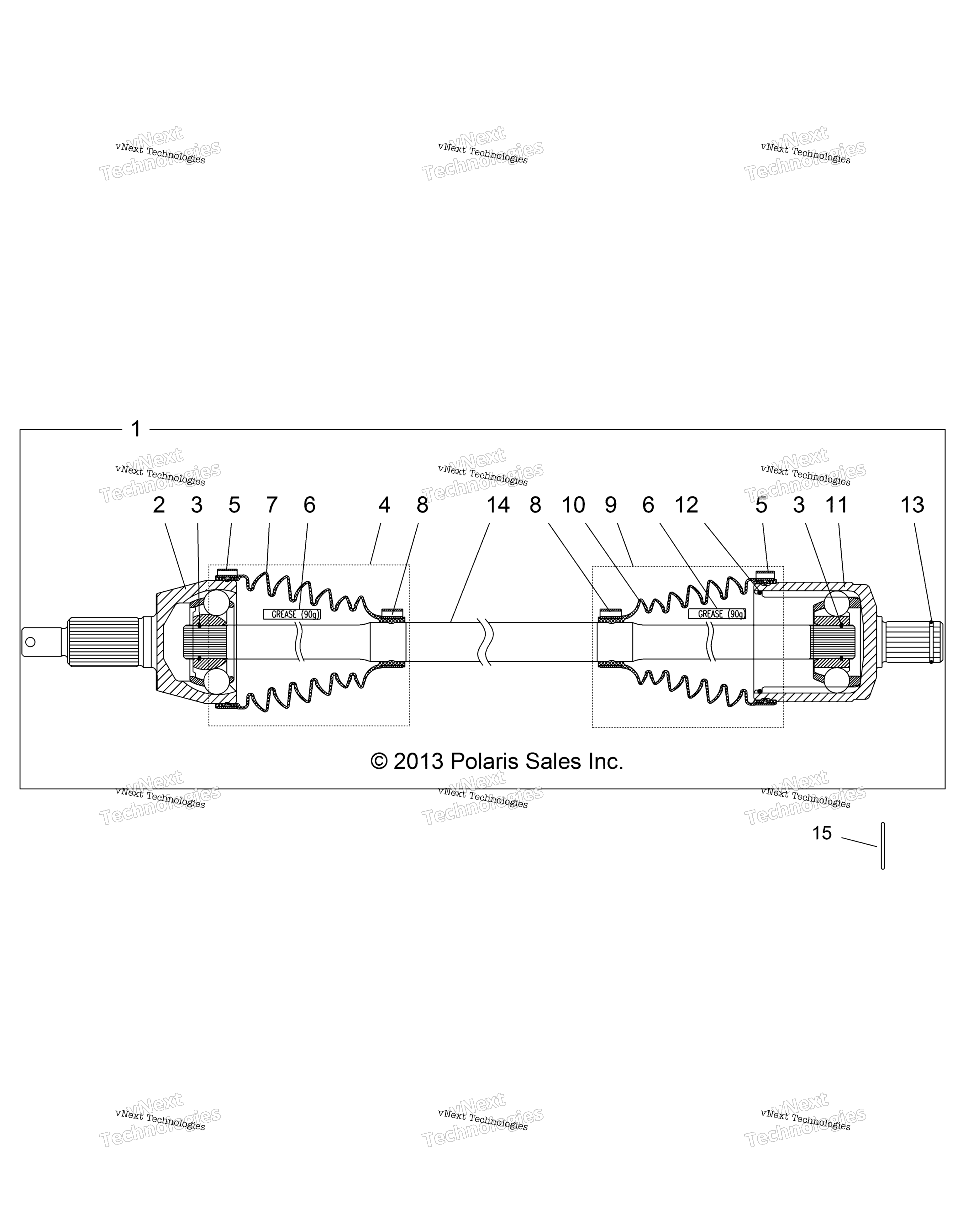 Привод Train, Front Drive Shaft
