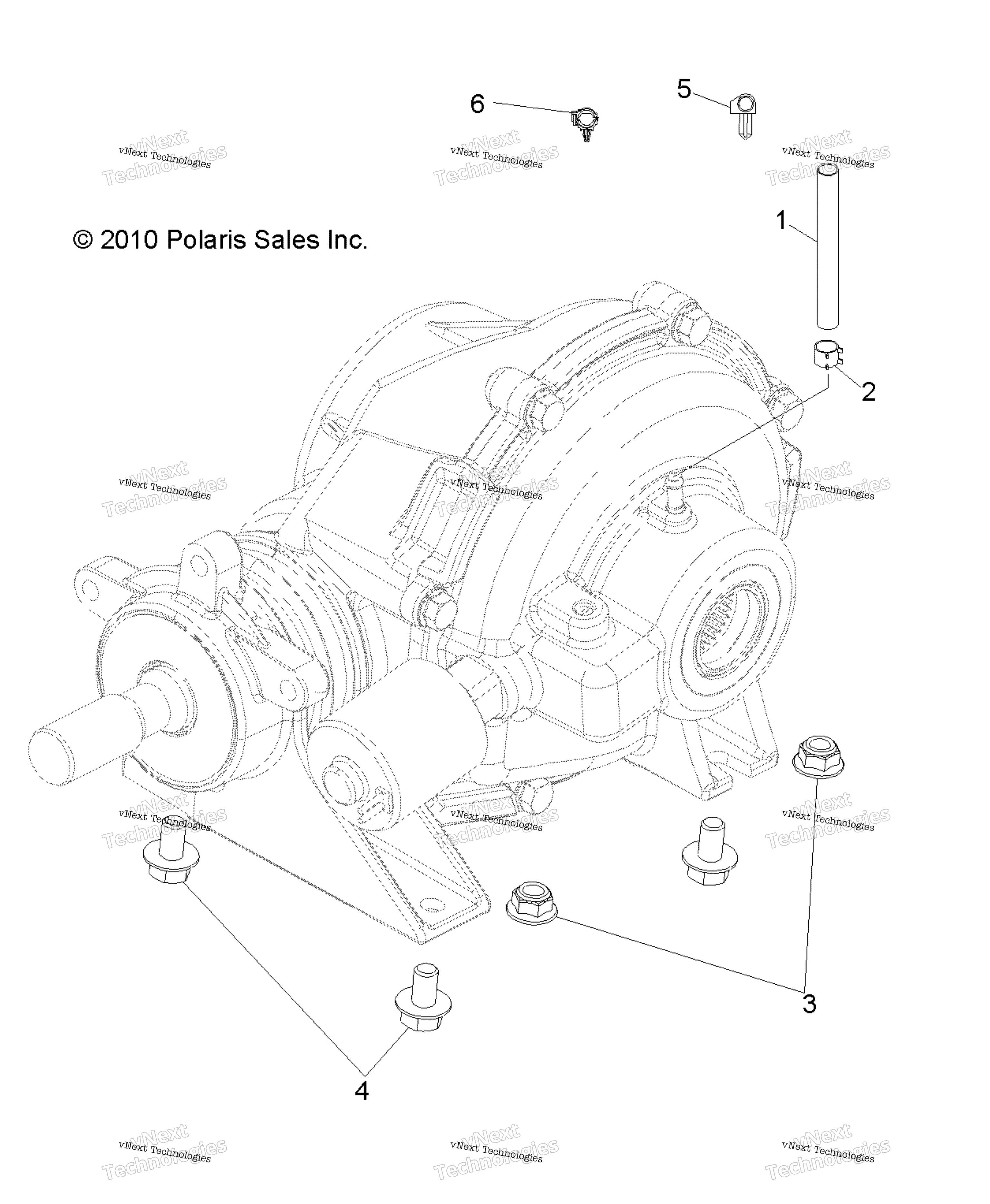 Привод Train, Rear Gearcase Mounting