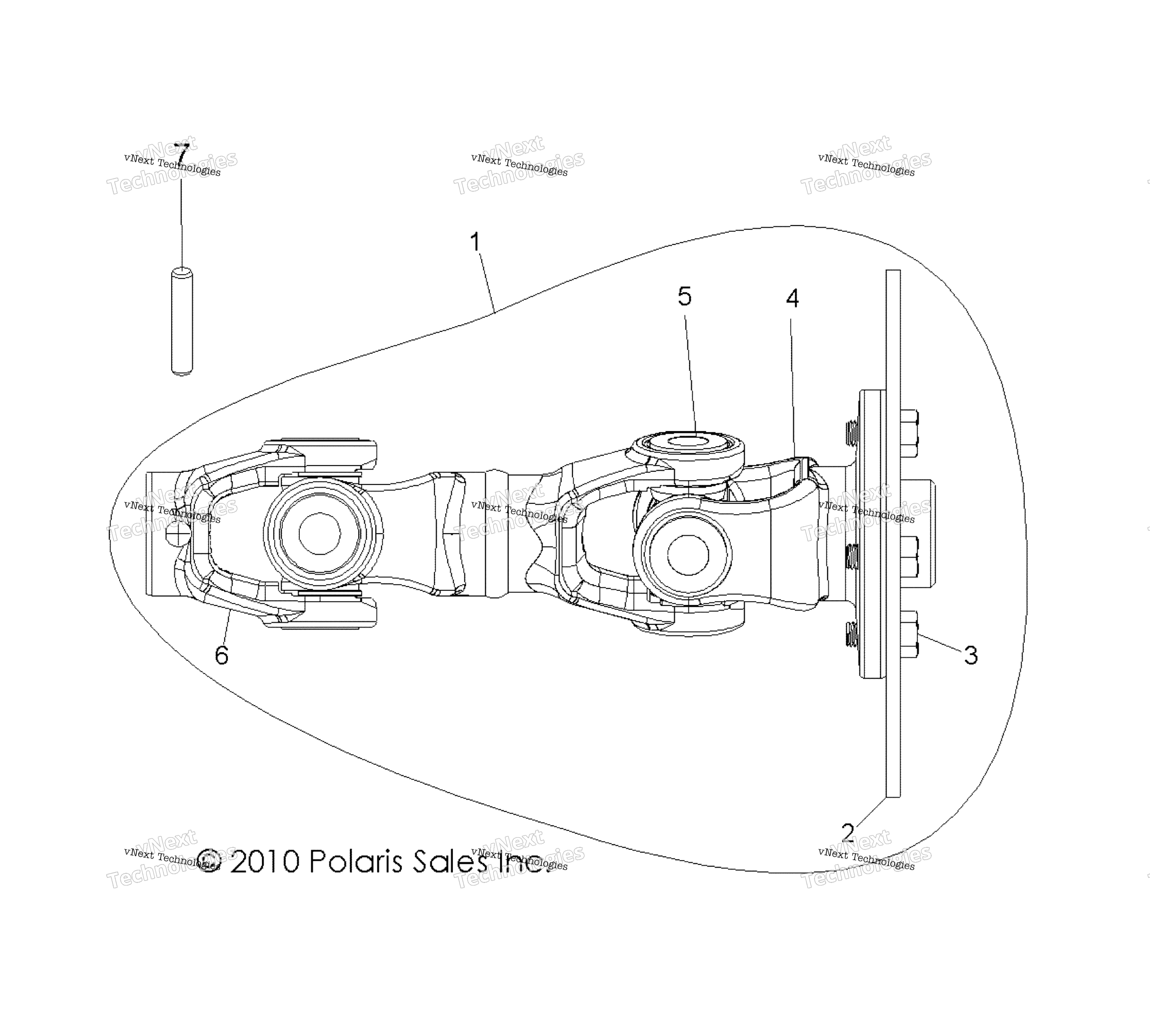 Привод Train, Rear Prop Shaft