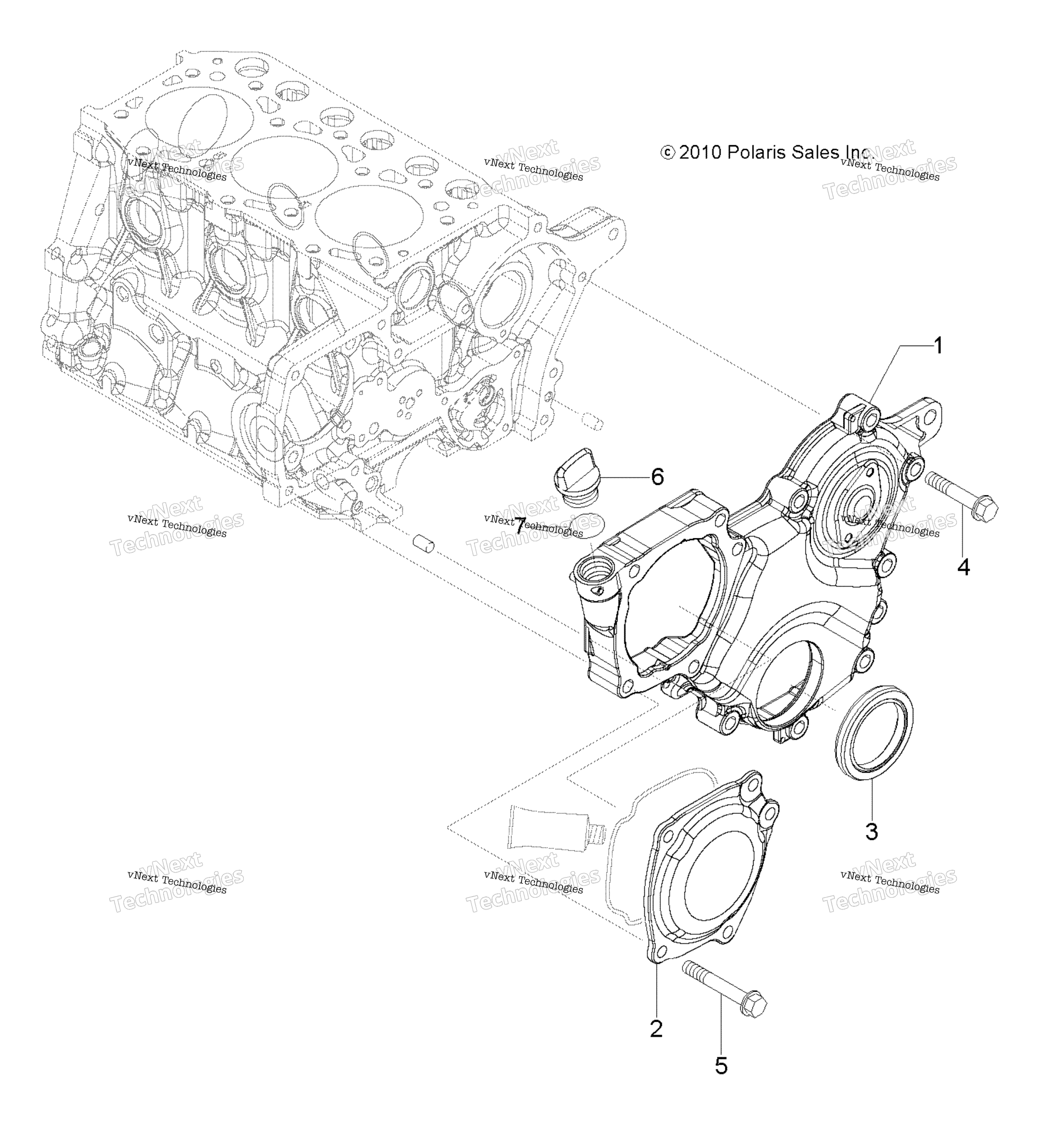 Engine, передача Housing
