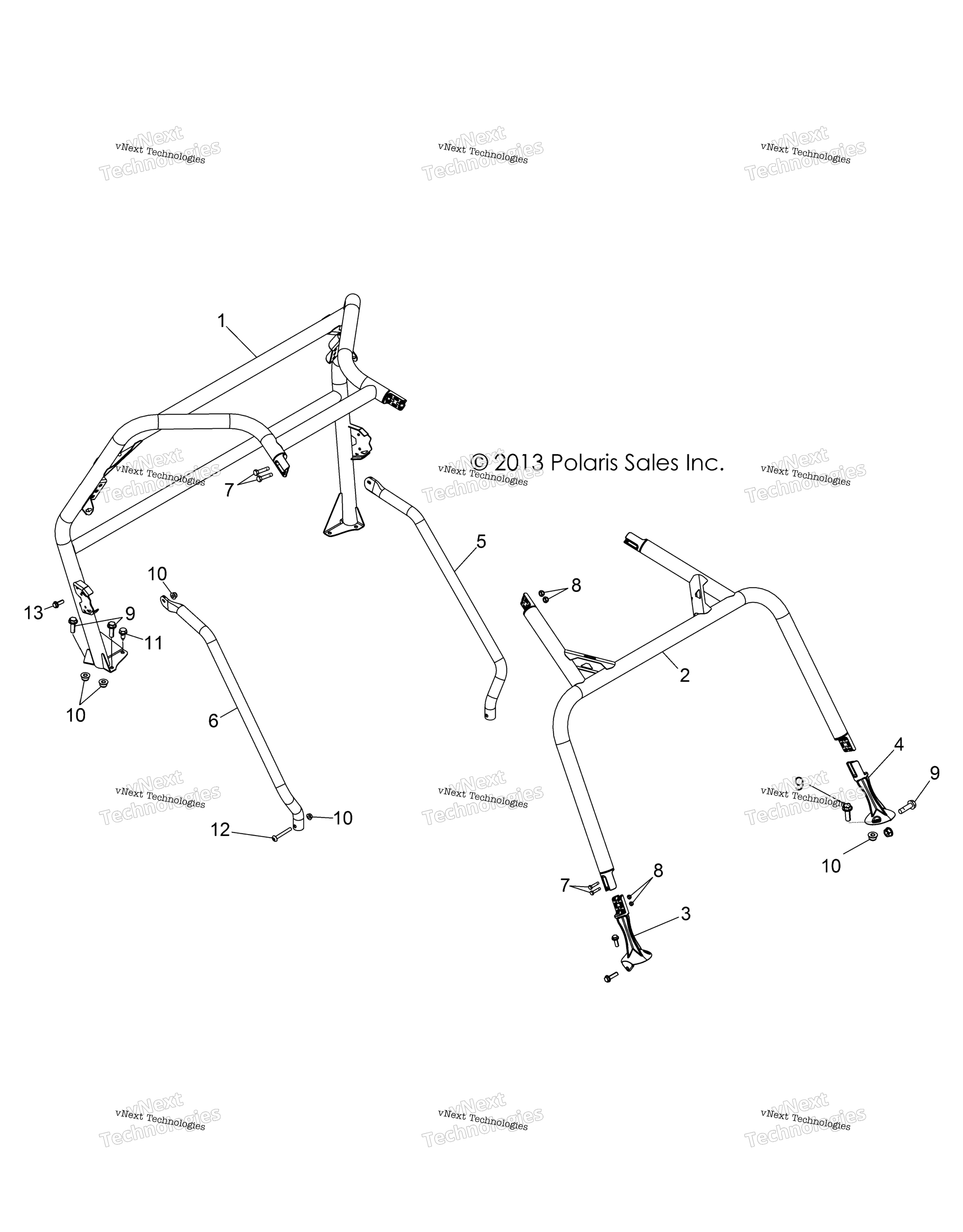 Шасси, рама кабины & Side Bars Z14vh76ac/Ad/Eai/Eak/Eaj/Ea;/Eaw