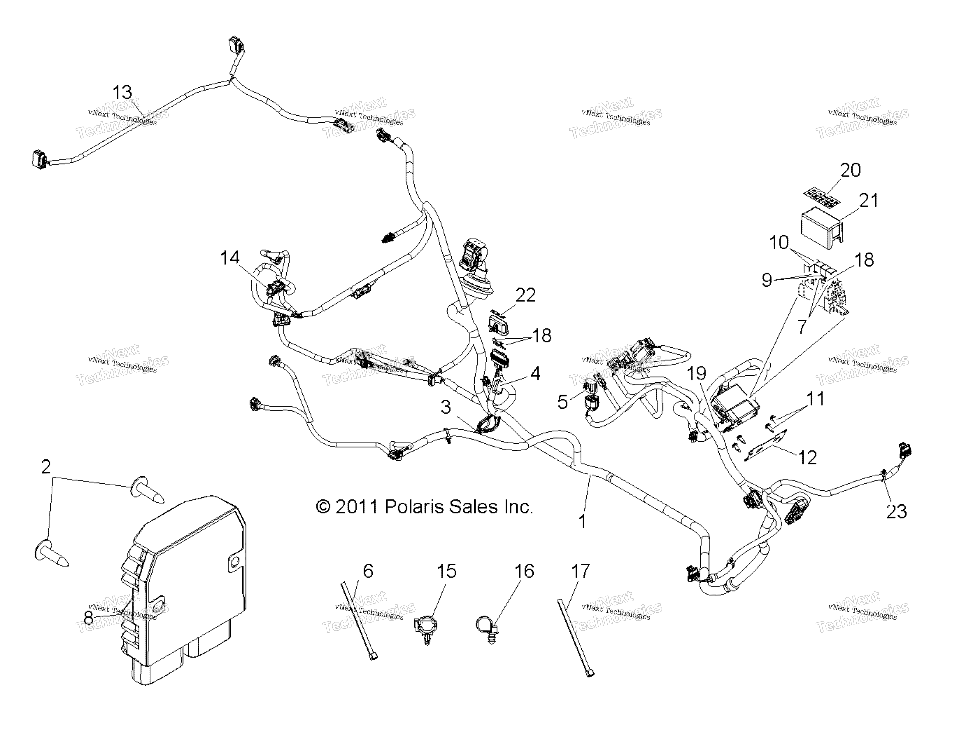 Electrical, Wire Harness, Eps Z14vh7eai / Eak / Eaj / Eal / Eaw