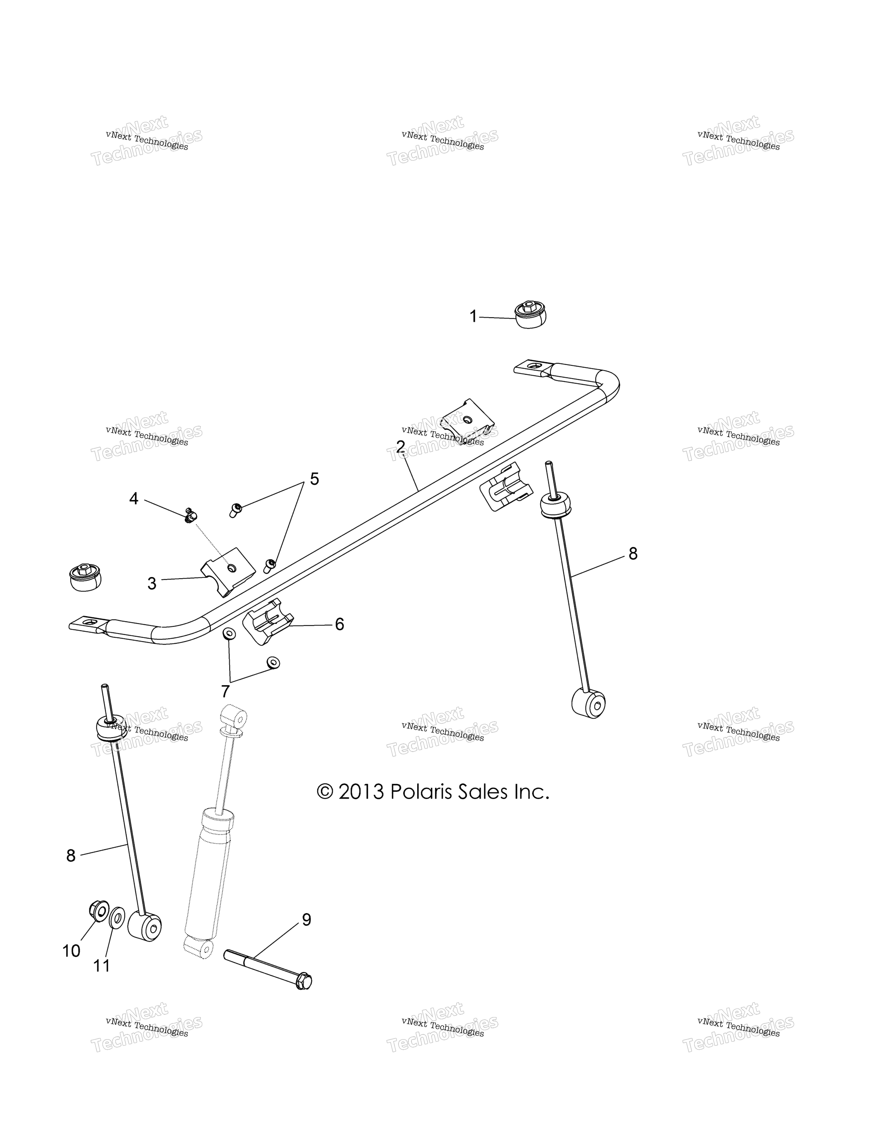 Suspension, Stabilizer Bar, передний