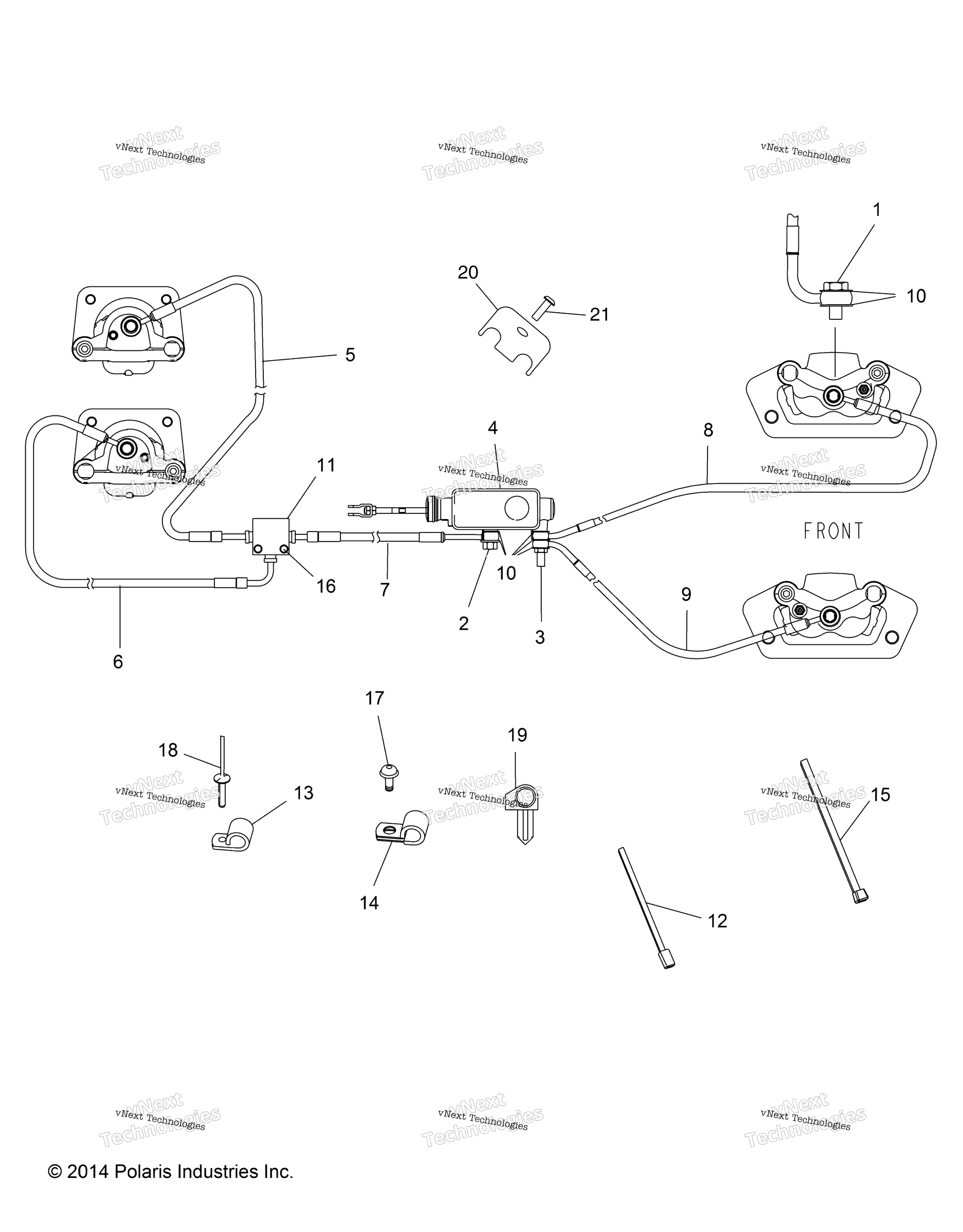 Тормоза, тормозные шланги And Master Cylinder