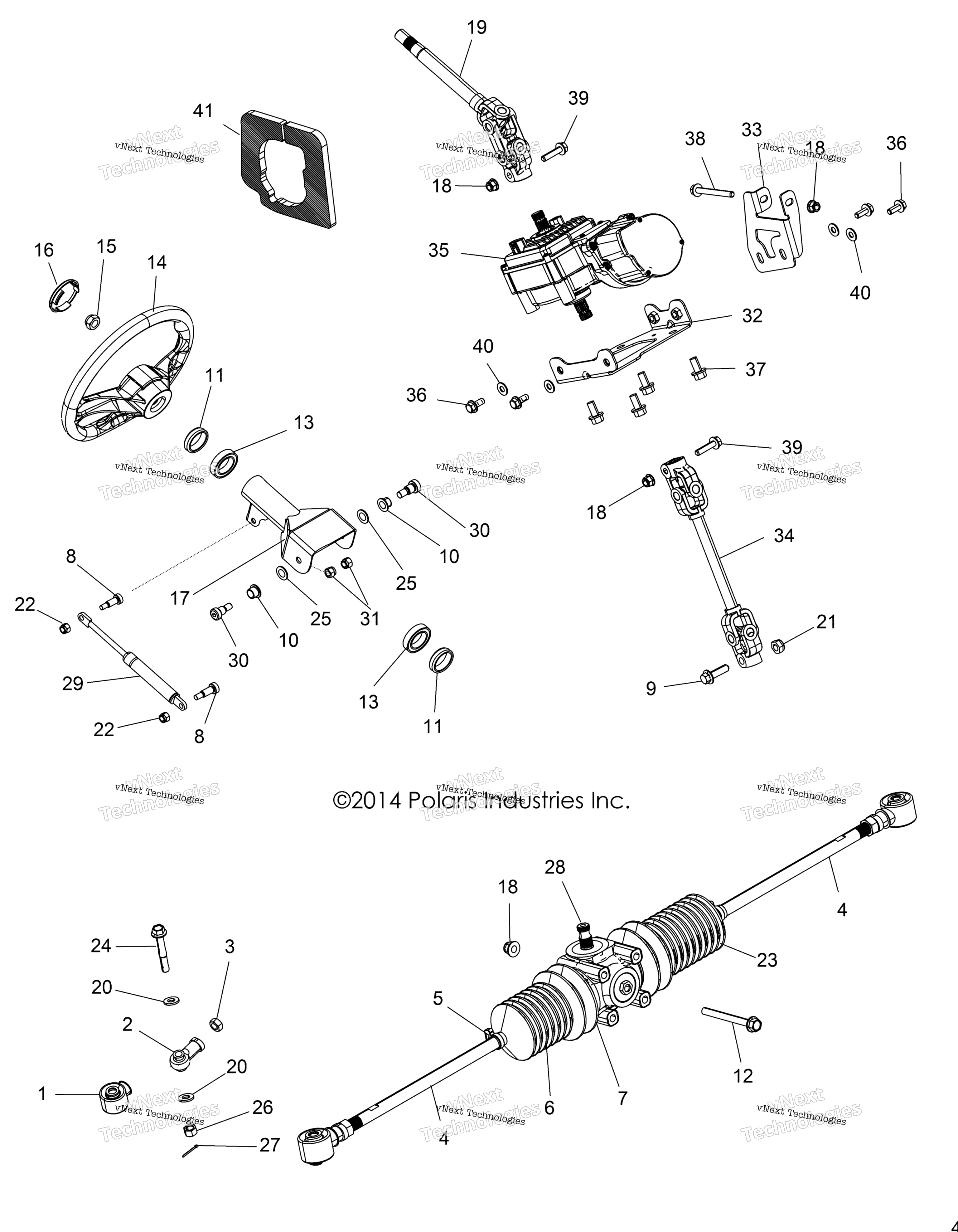 Steering, рулевое управление Asm. A15dae57ak