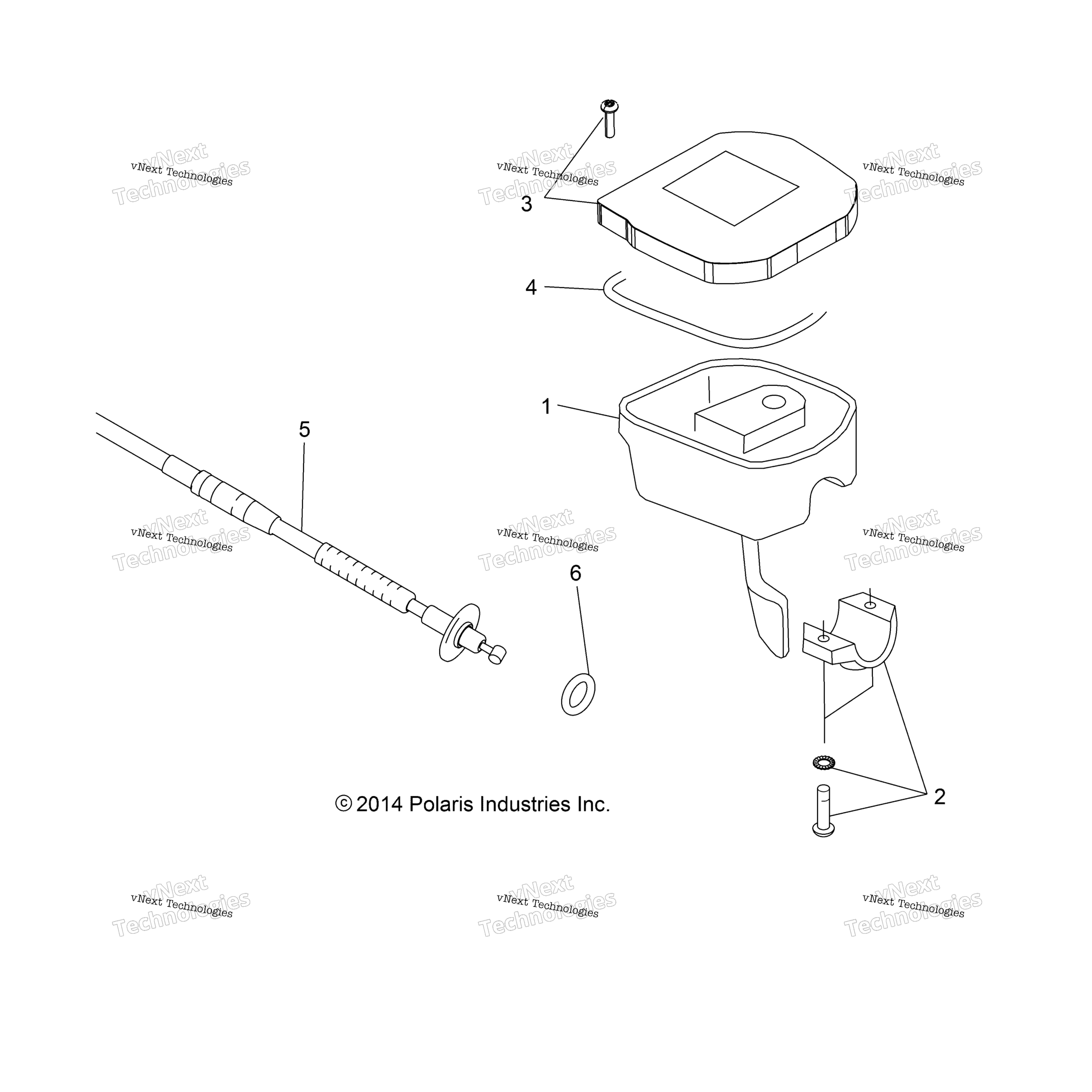 рулевой Controls, Throttle узел & Cable