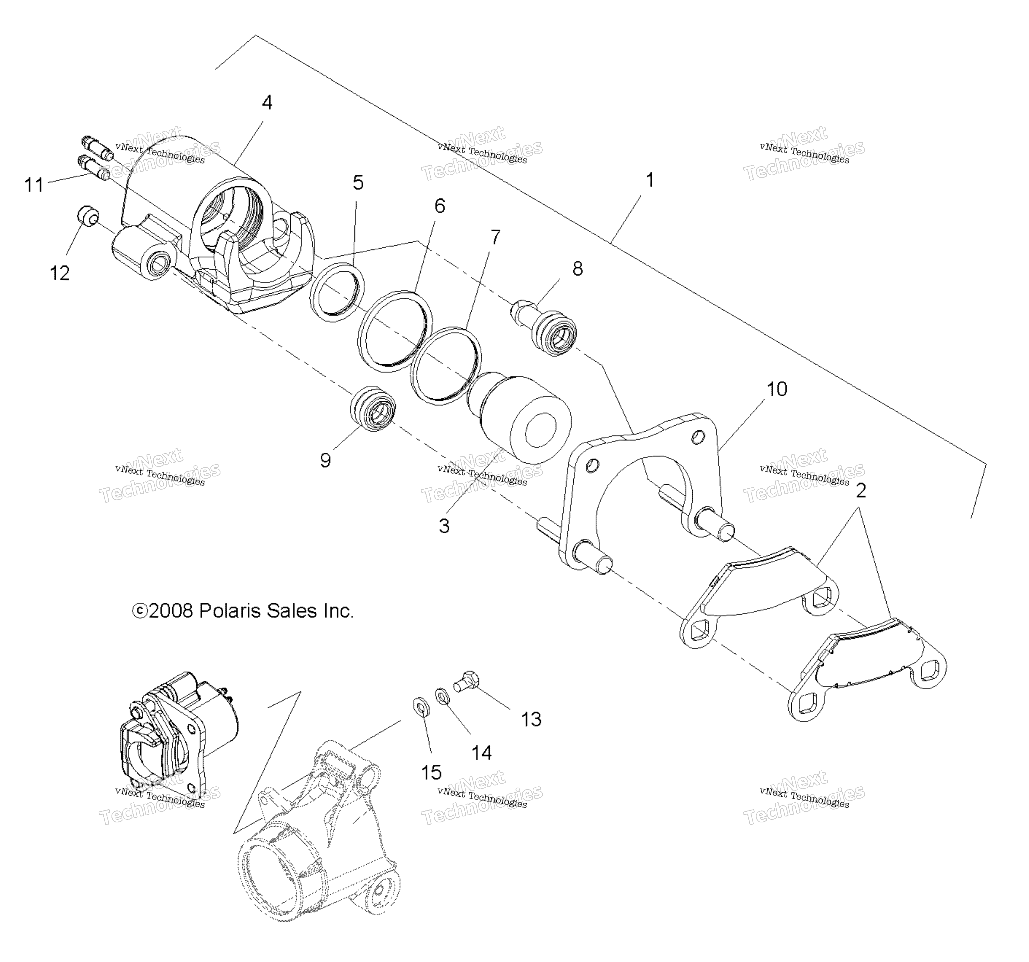Brakes, задний Calipers