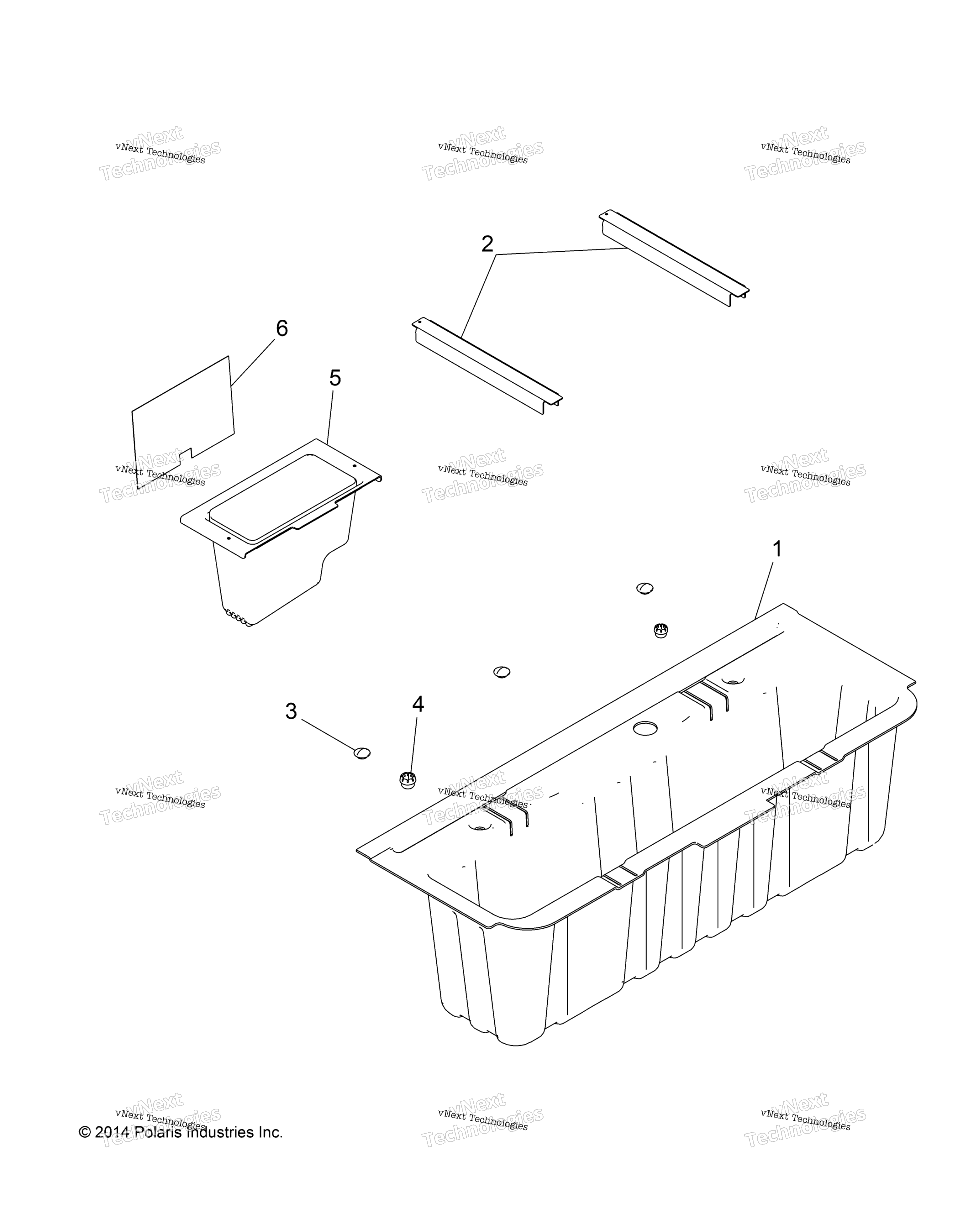 Body, Under сиденье Storage Box