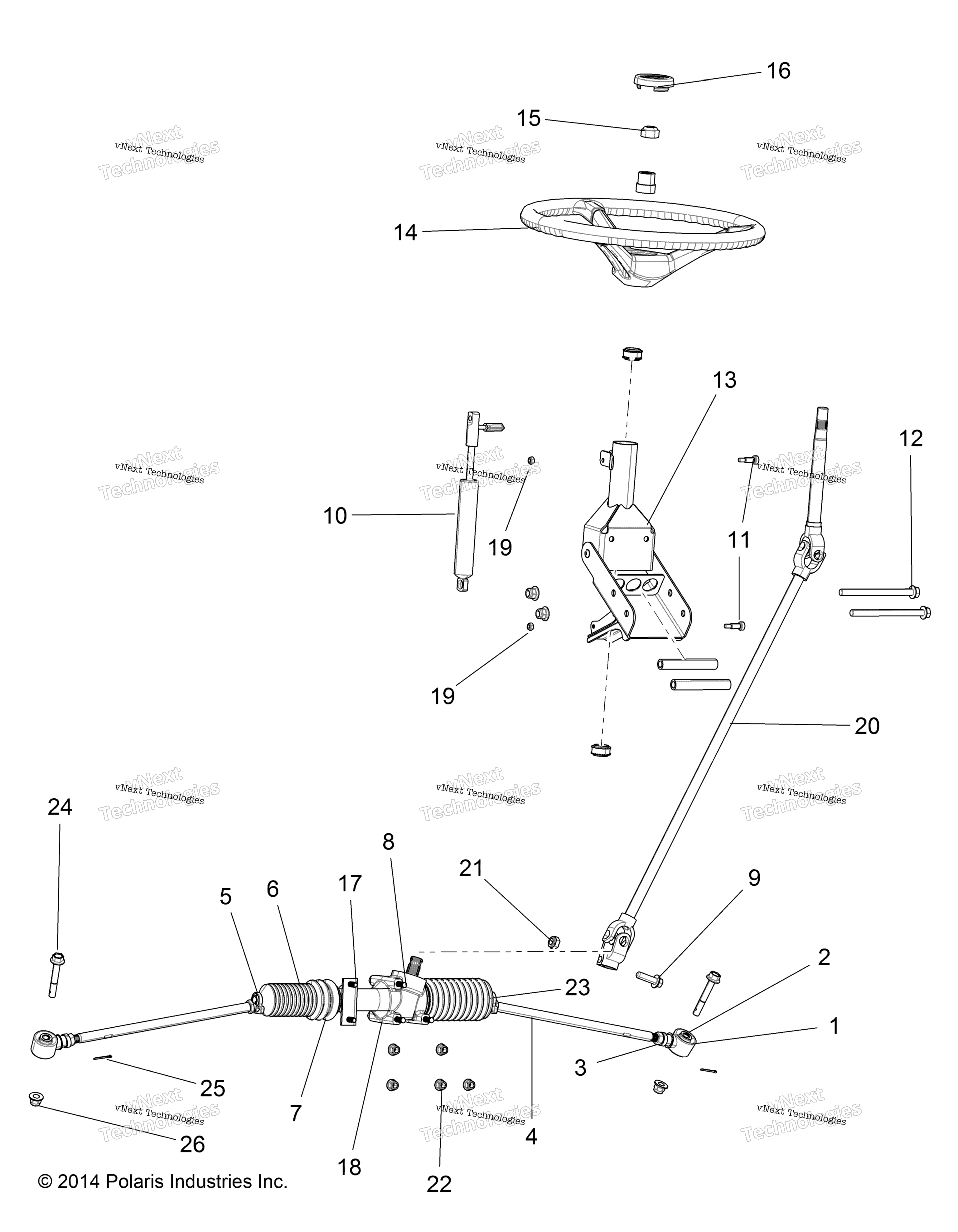 Steering, рулевое управление Asm. R15rtad1aa / Ea