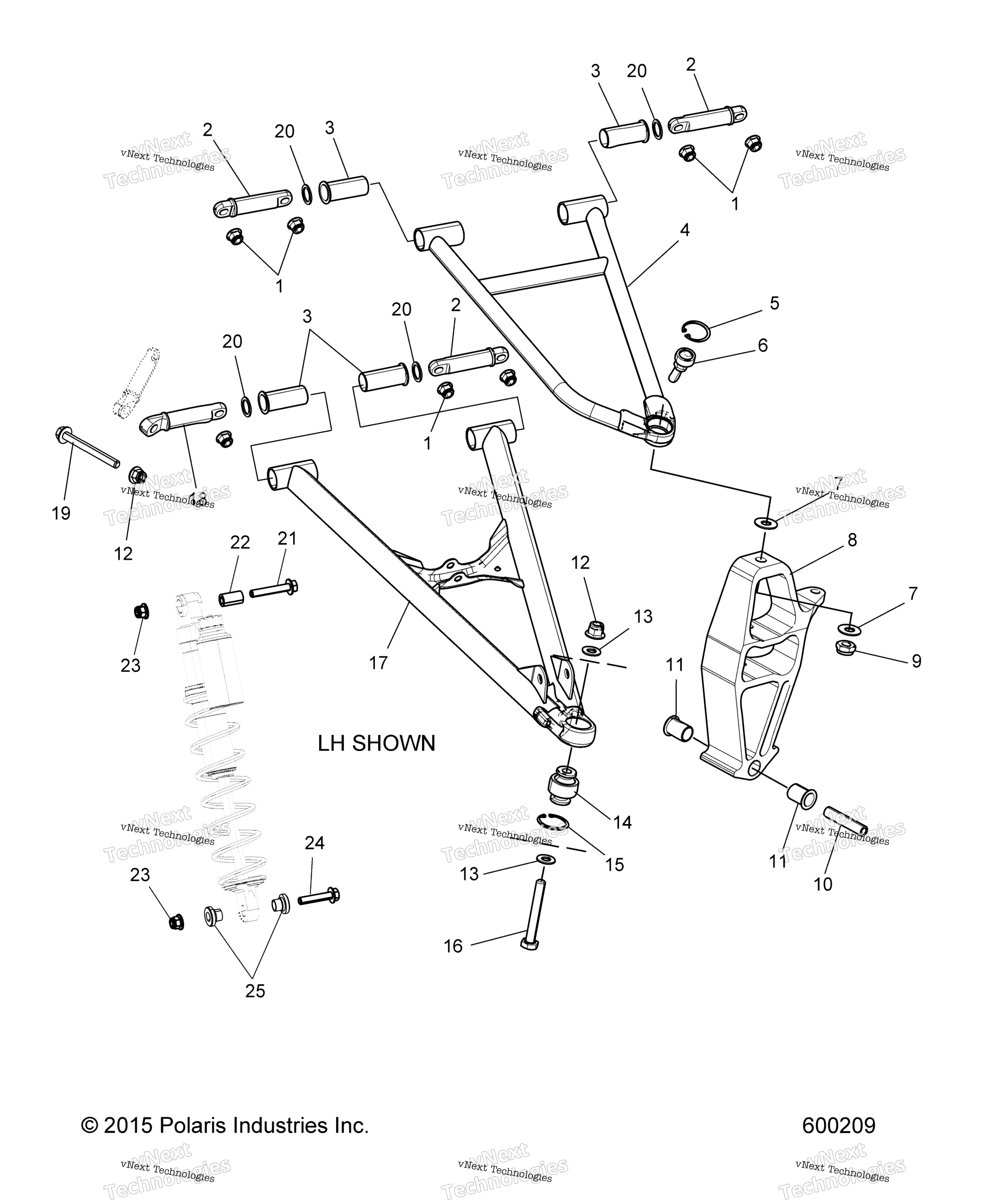 Suspension, управление Arms & Spindle
