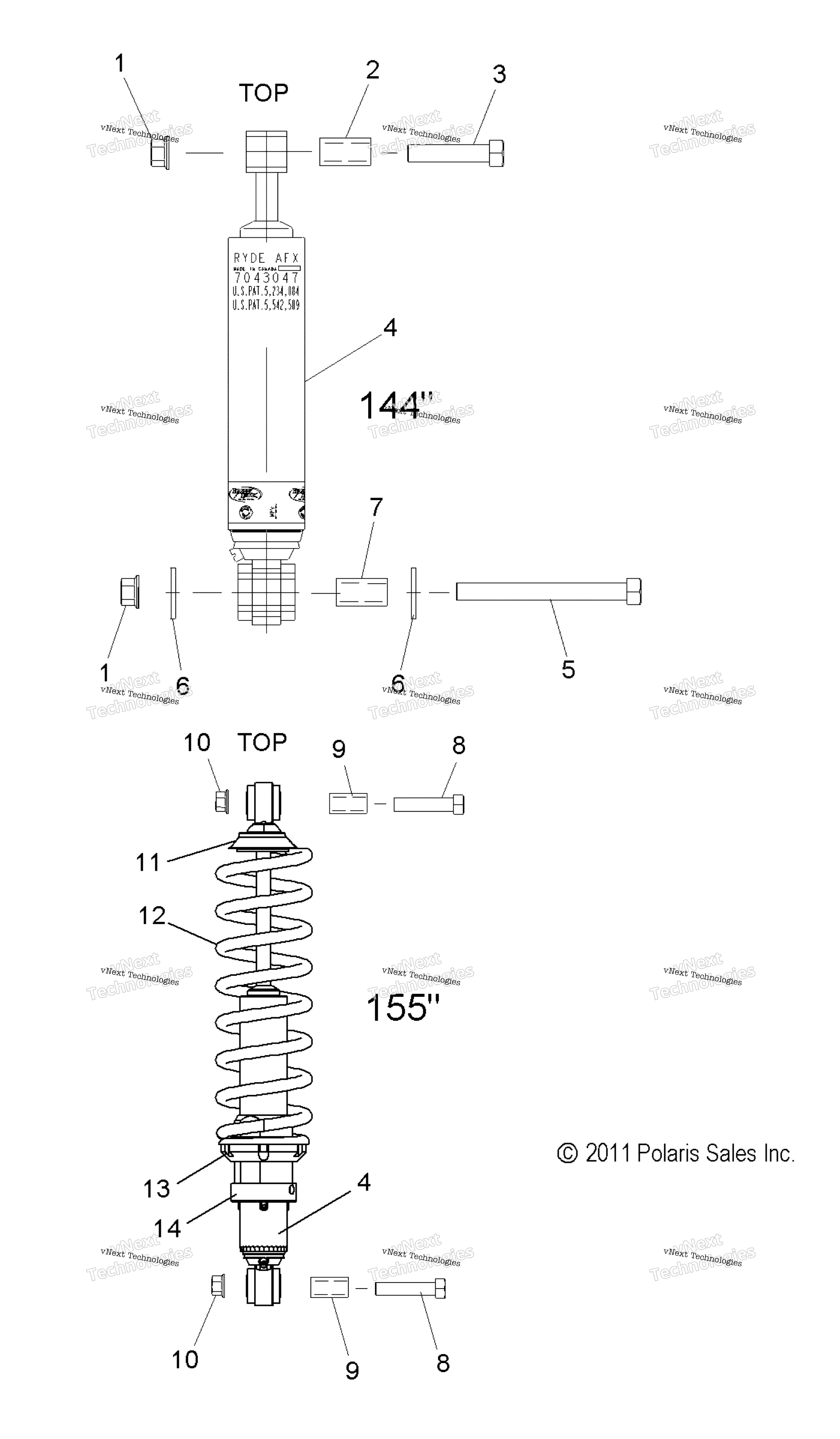 Suspension, Shock, задний Track S15ck6 / Cm6 All Options