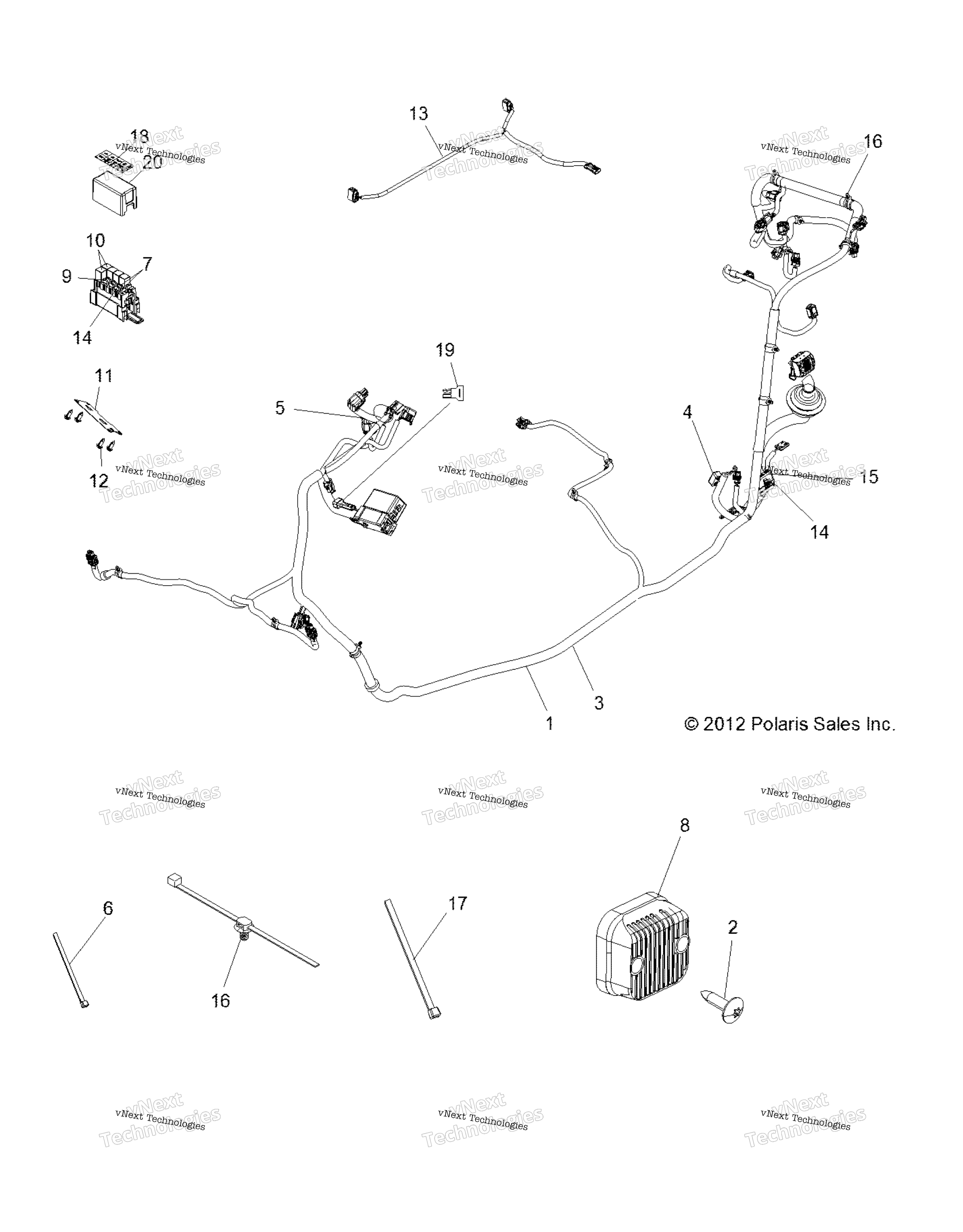 Электрооборудование, жгут проводов Z14vh57ad