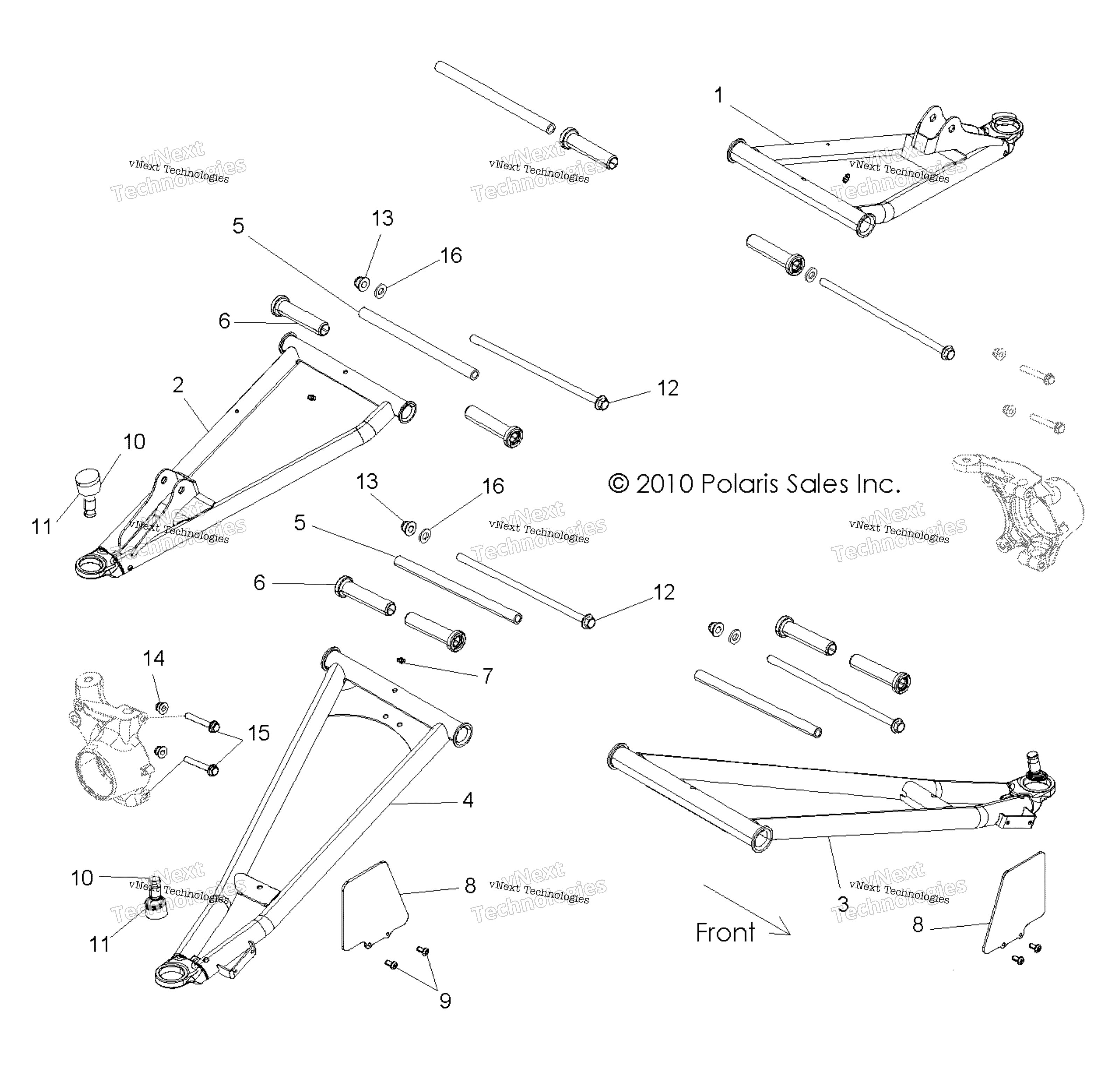 Подвеска, передняя Control Arms Z14ve76ad/7Eal/7Eaw/Eaj/Eau
