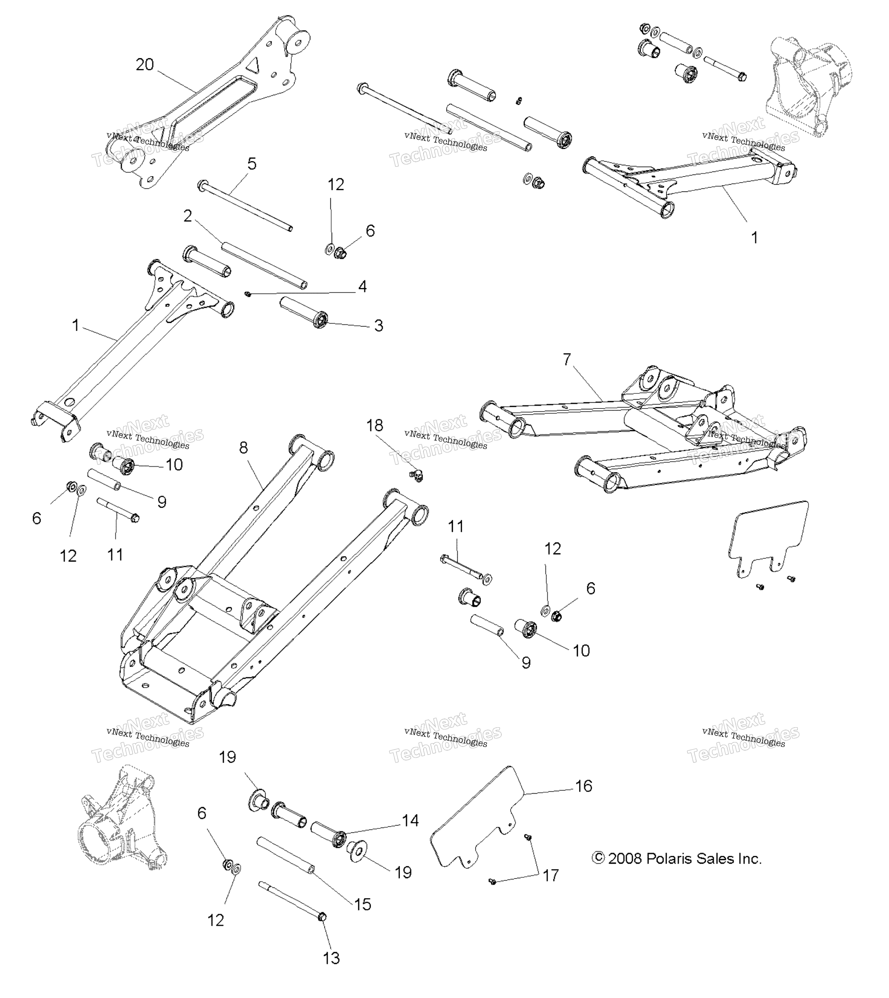 Подвеска, задняя Control Arms Z14ve76ad/7Eal/7Eaw/Eaj/Eau