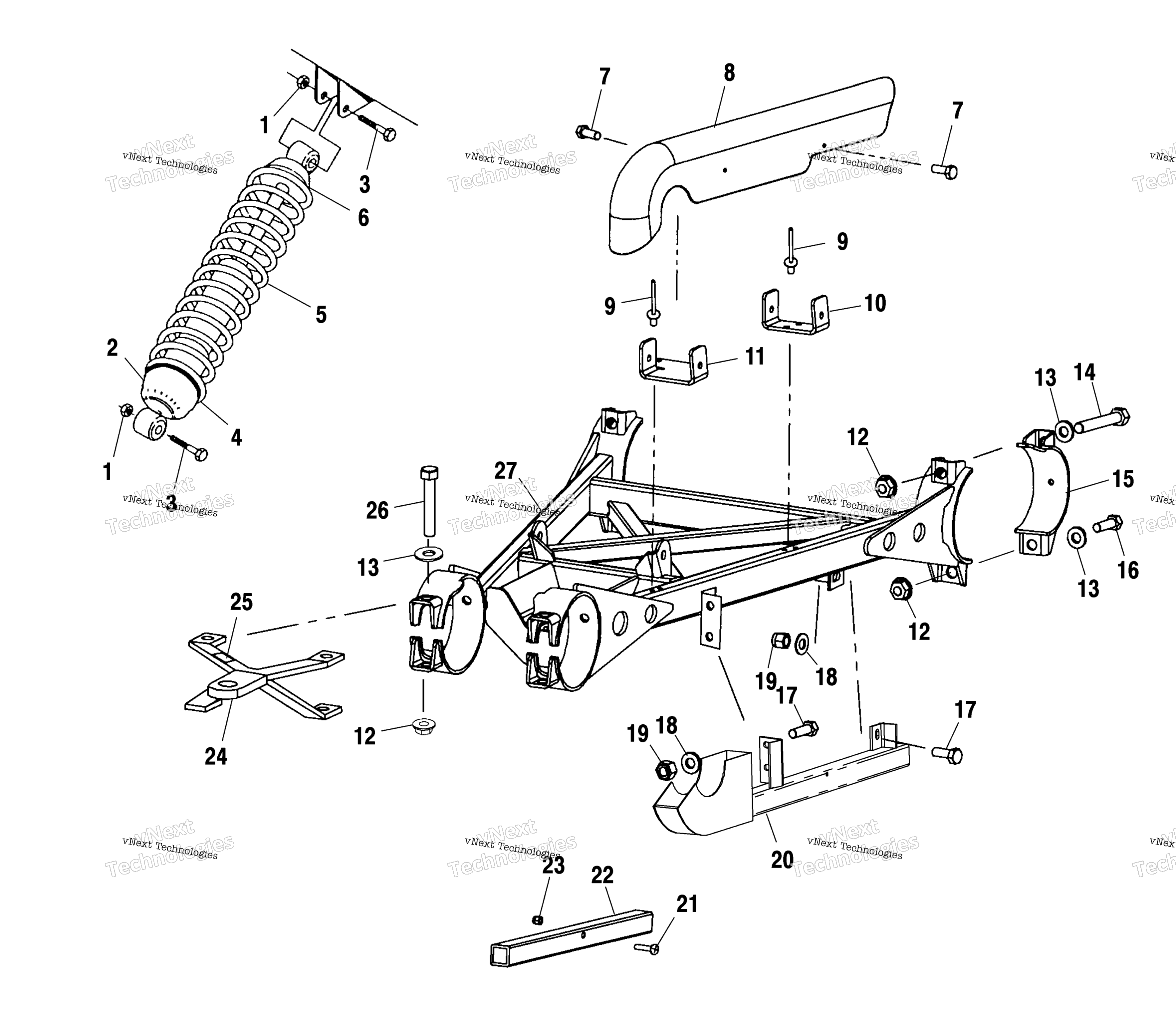 Swing рычаг Weldment A01cl50aa (4964586458C002)