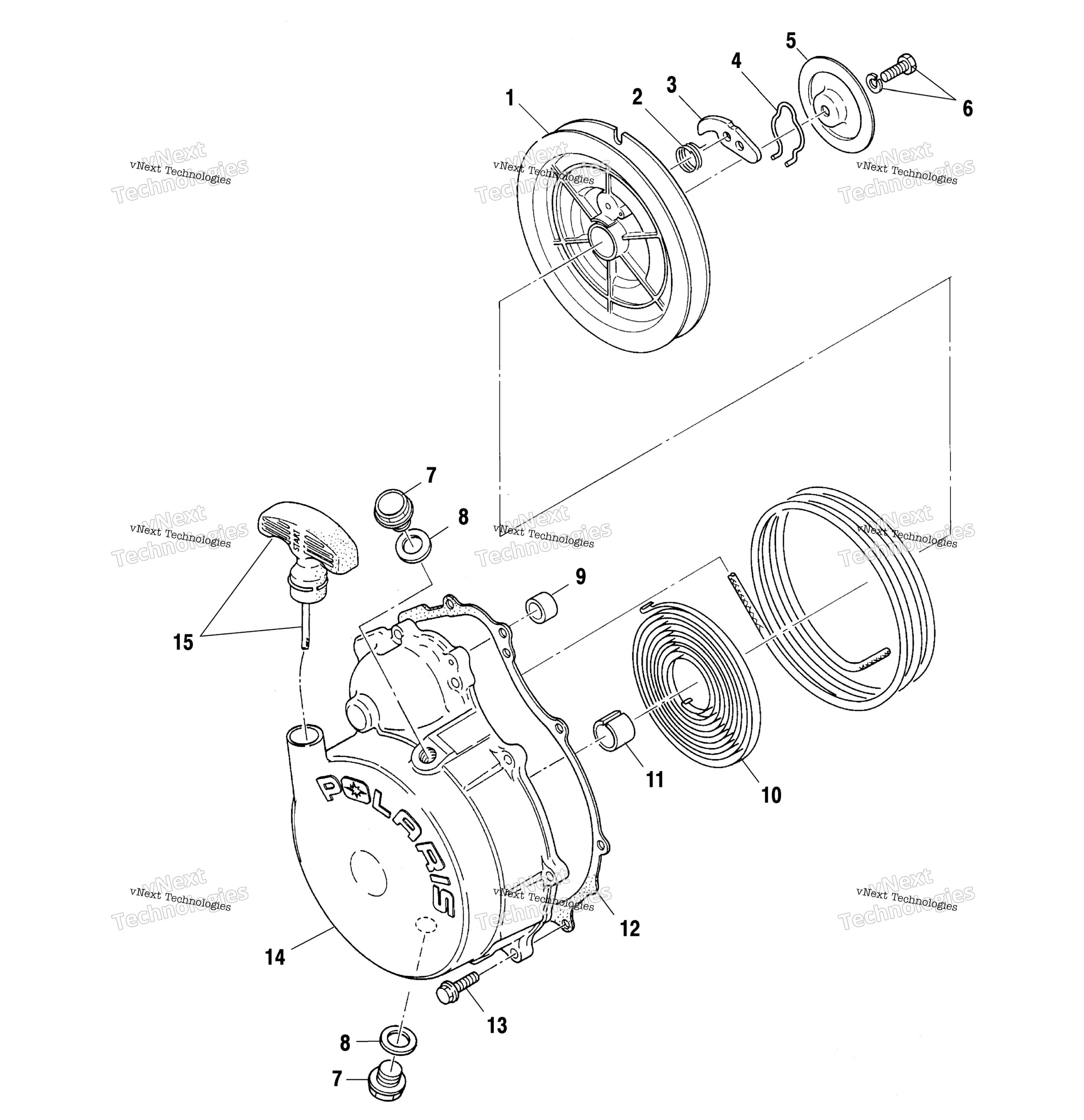 Ручной стартер Starter A01bg50(Ab) (4963766376D007)