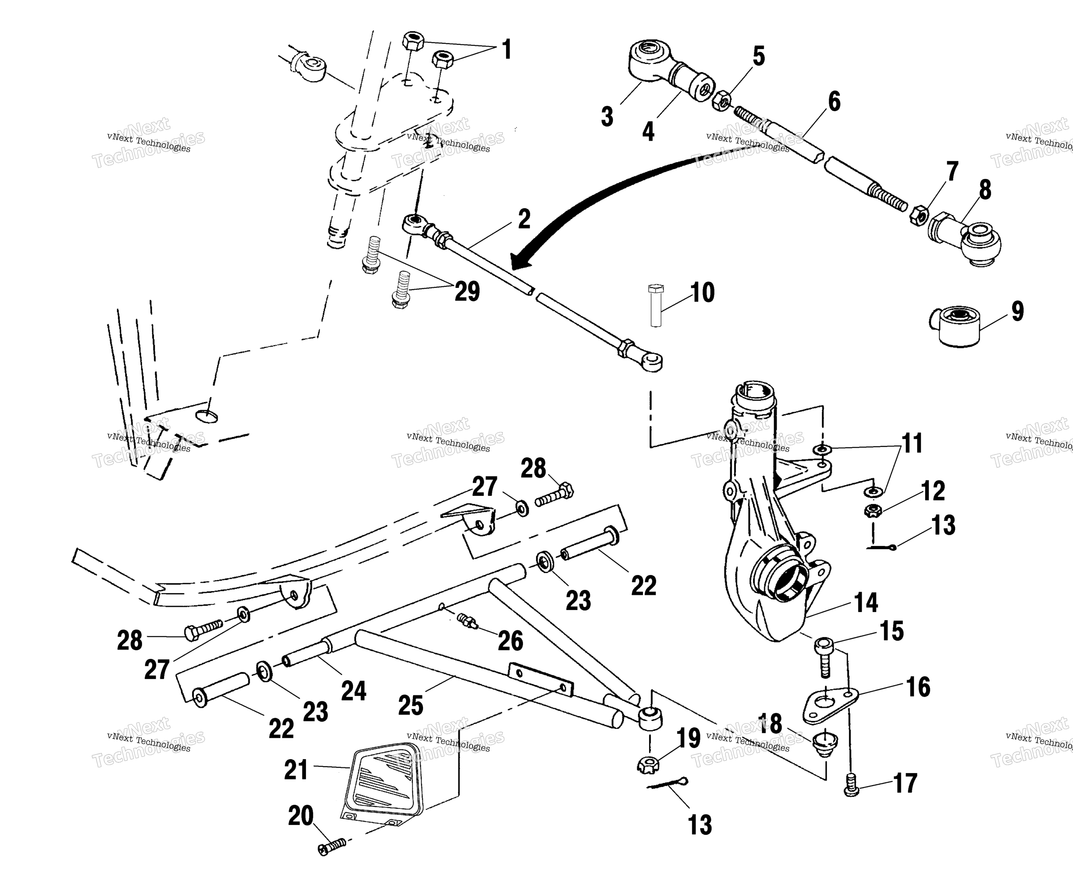 Рычаг/стойка Mounting /Ac