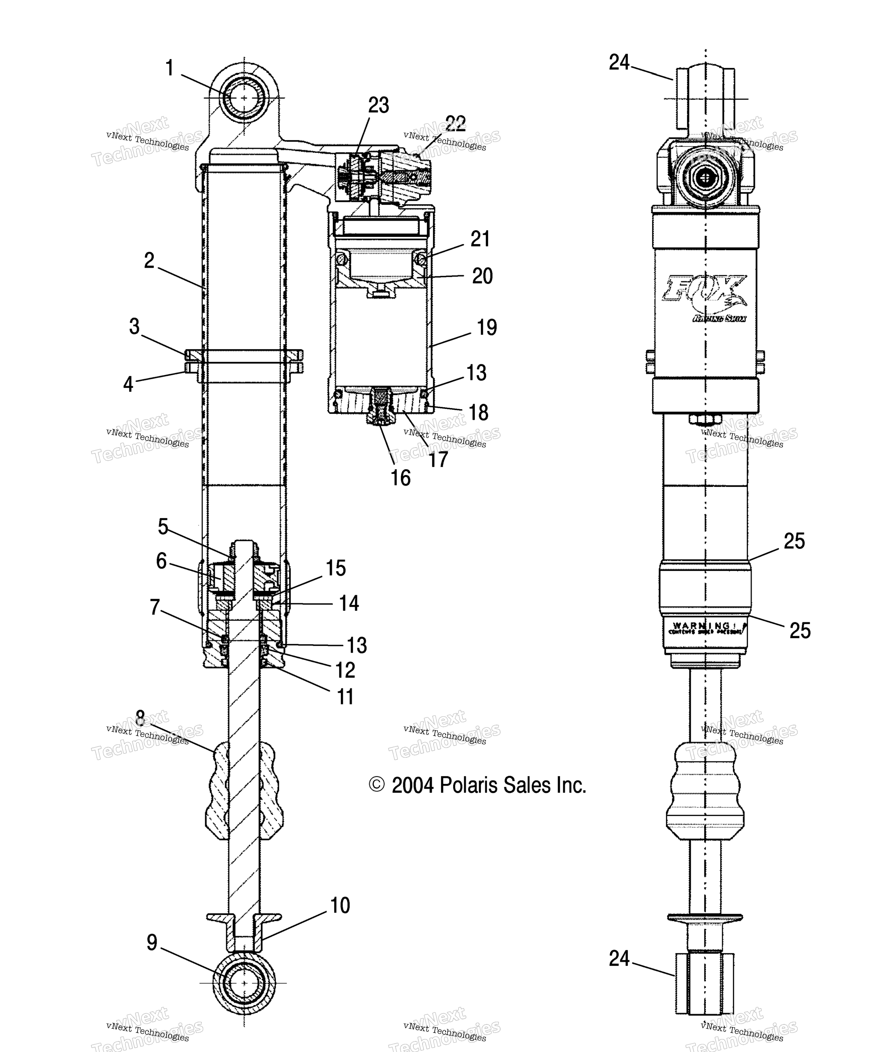 Передняя часть Shock A05gj50ab/Ac