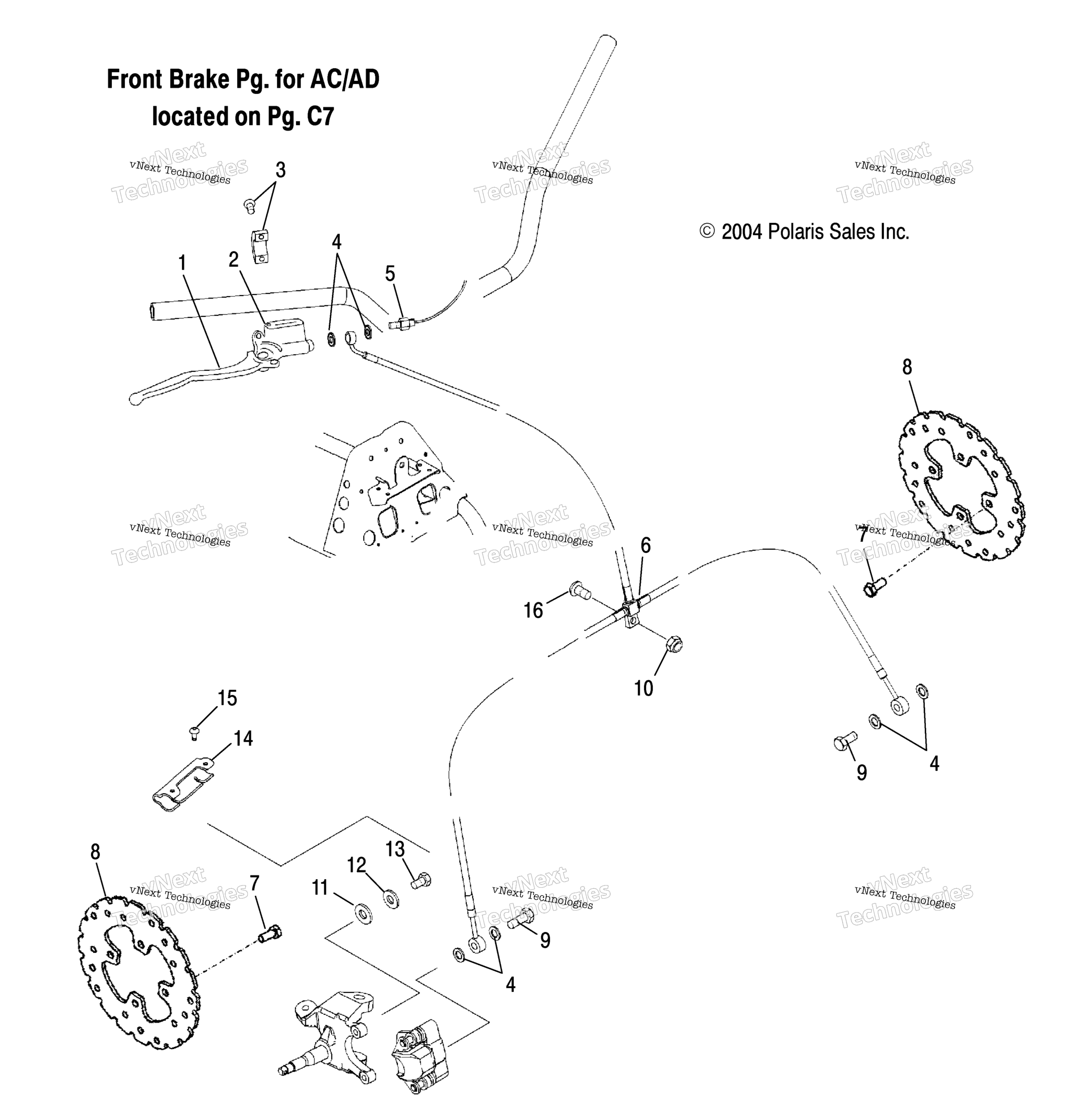 Brake, передний (Ab) / Ab (4999659965B12)