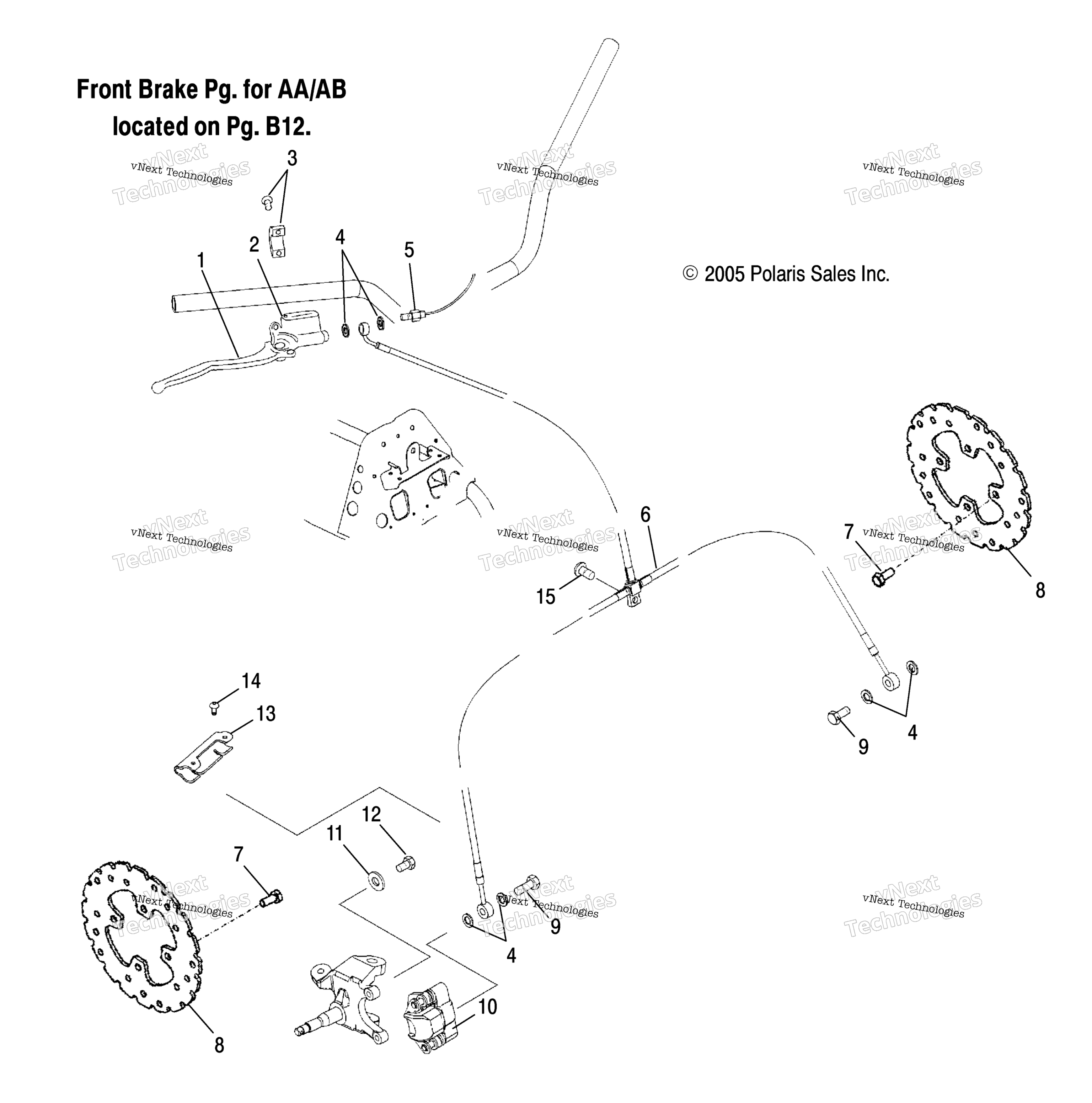 Brake, передний (Ad) A05pb20 / Ad (4999659965C07)