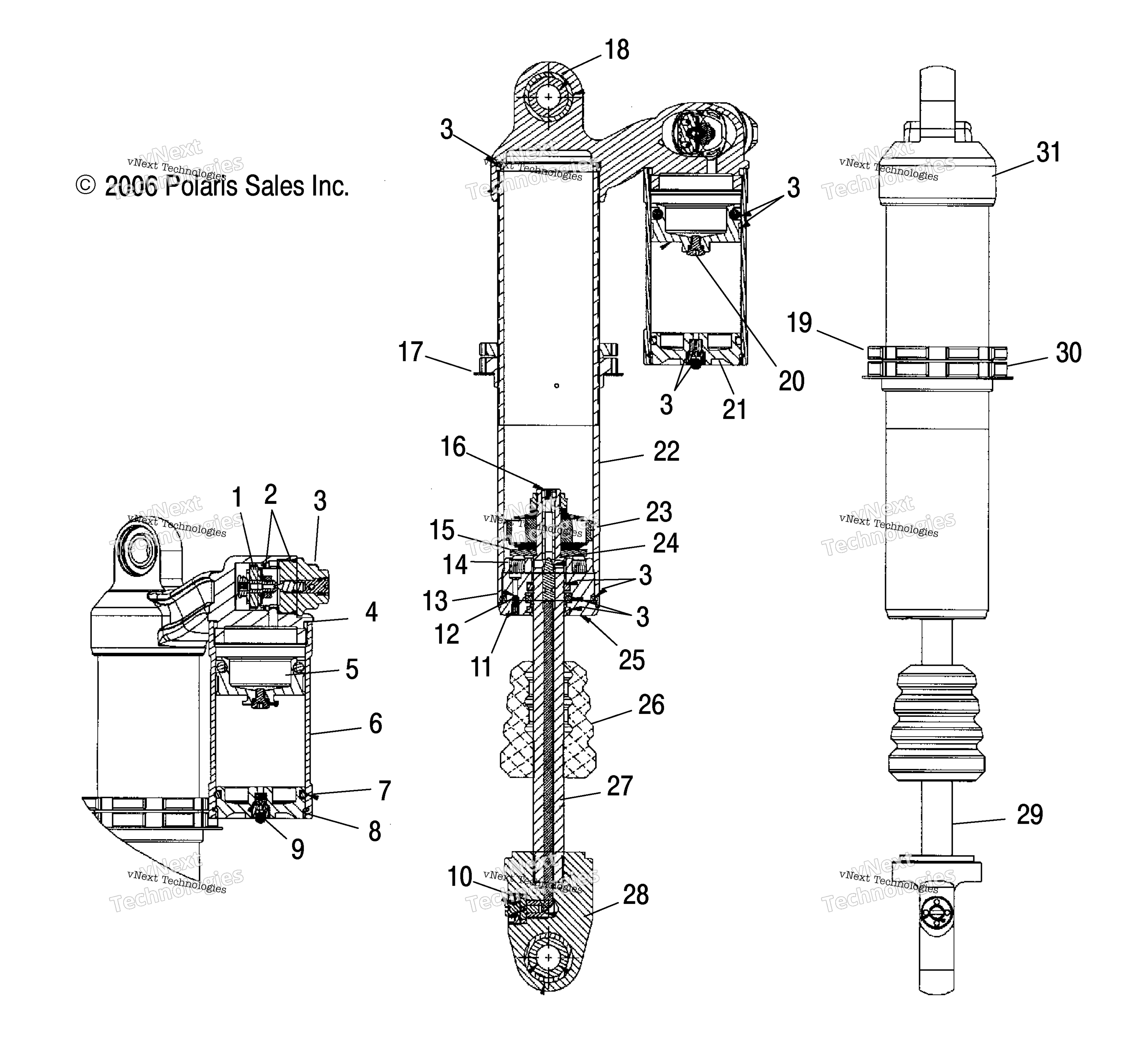 Shock, задний A07gj50aa / Ab (49Atvshockrr)