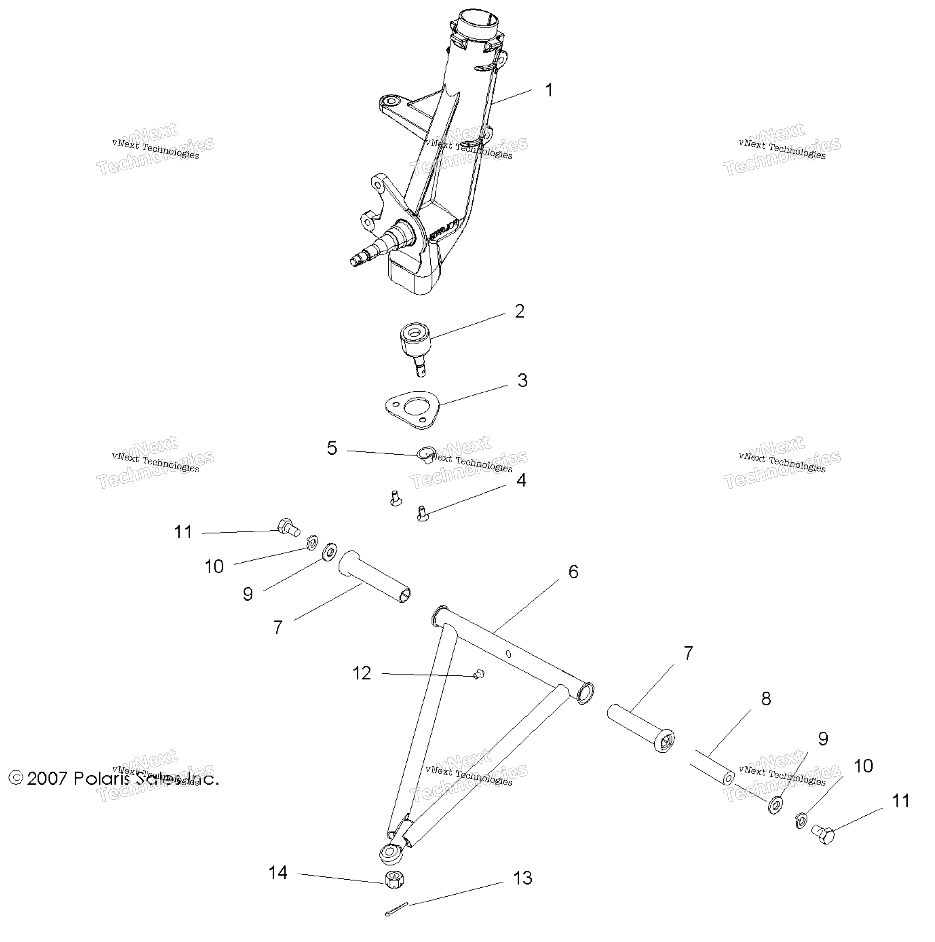 Подвеска, передняя & Aarm Mounting
