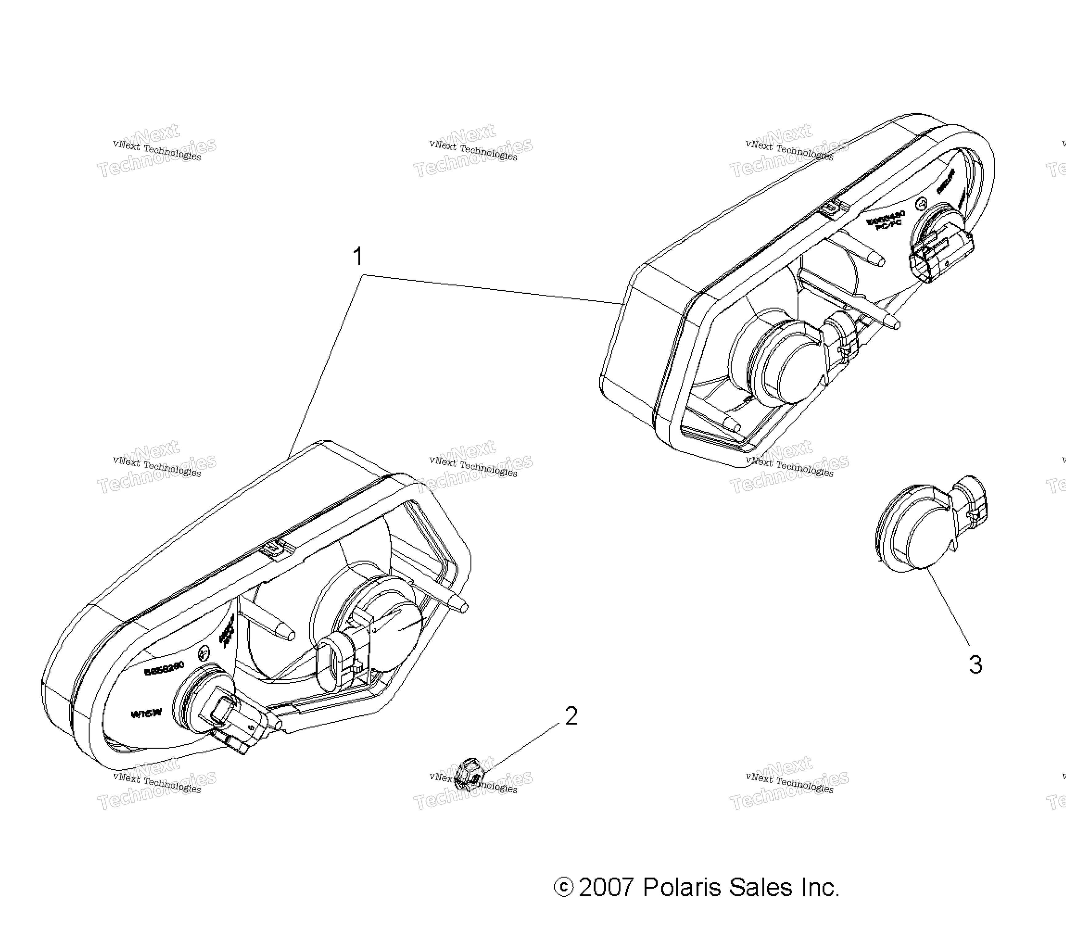 Electrical, Taillights A09dn76ab / Al (49Atvtaillamps08sptrg500)