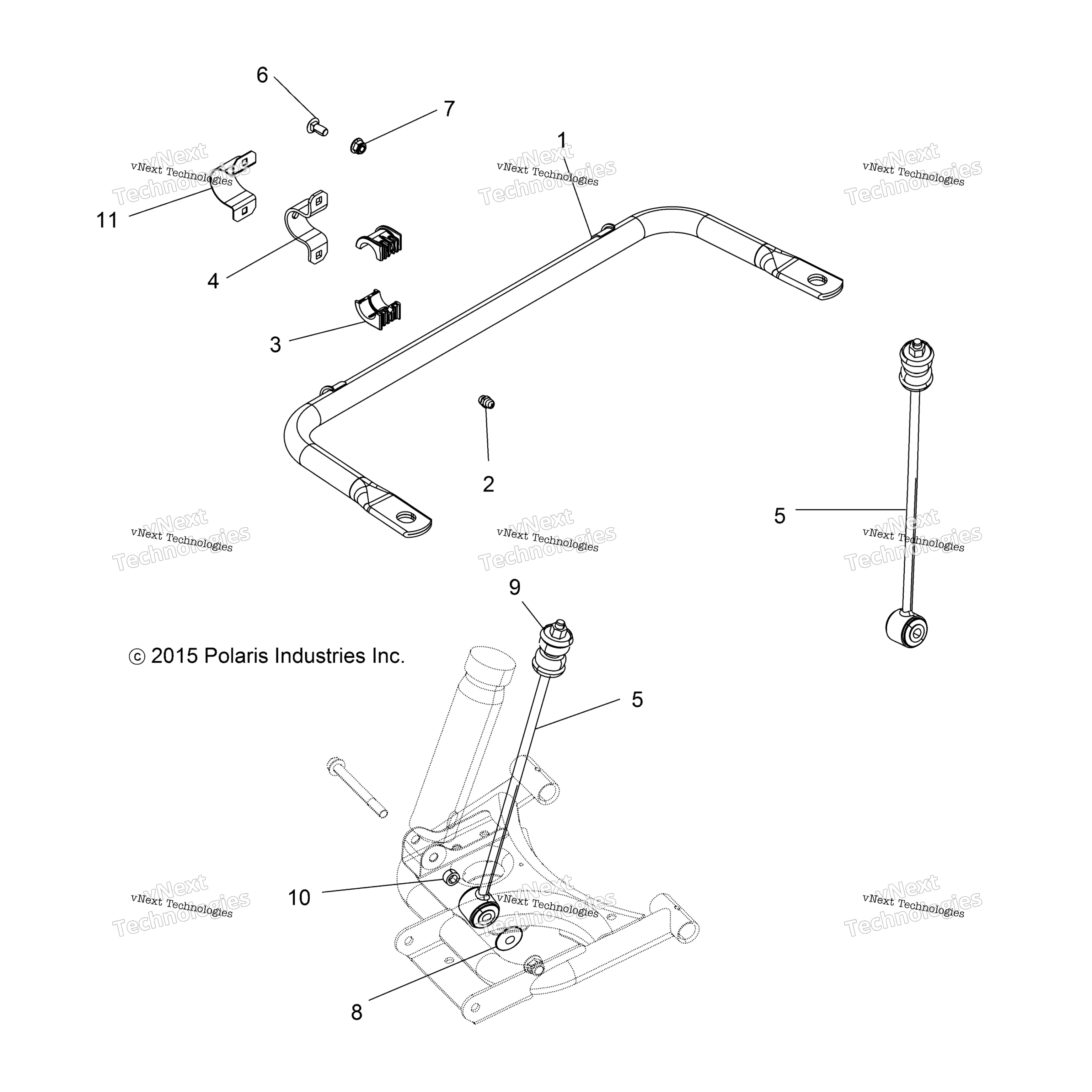 Suspension, Stabilizer Bar, задний