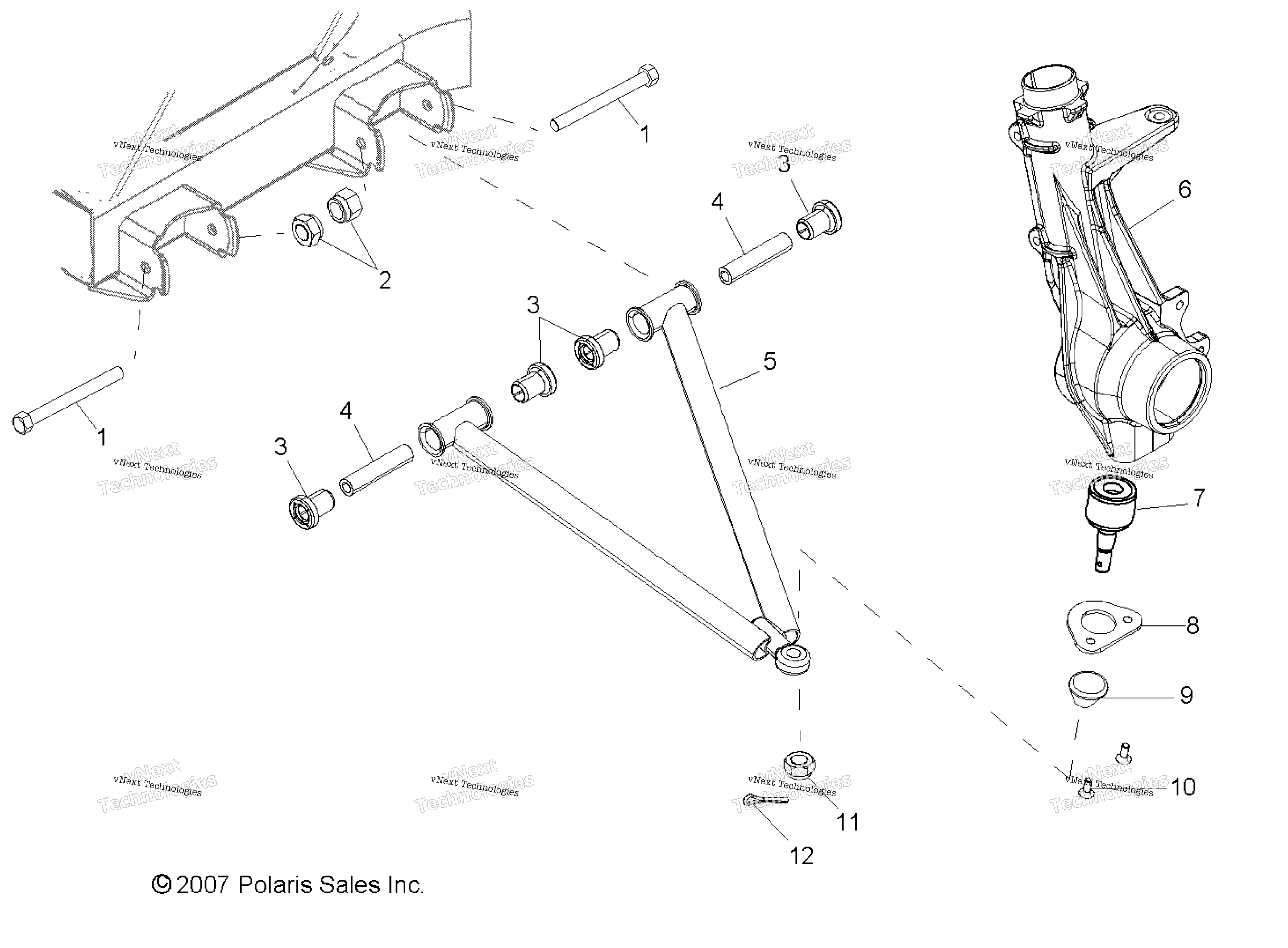 Suspension, рычаг & стойка крепление