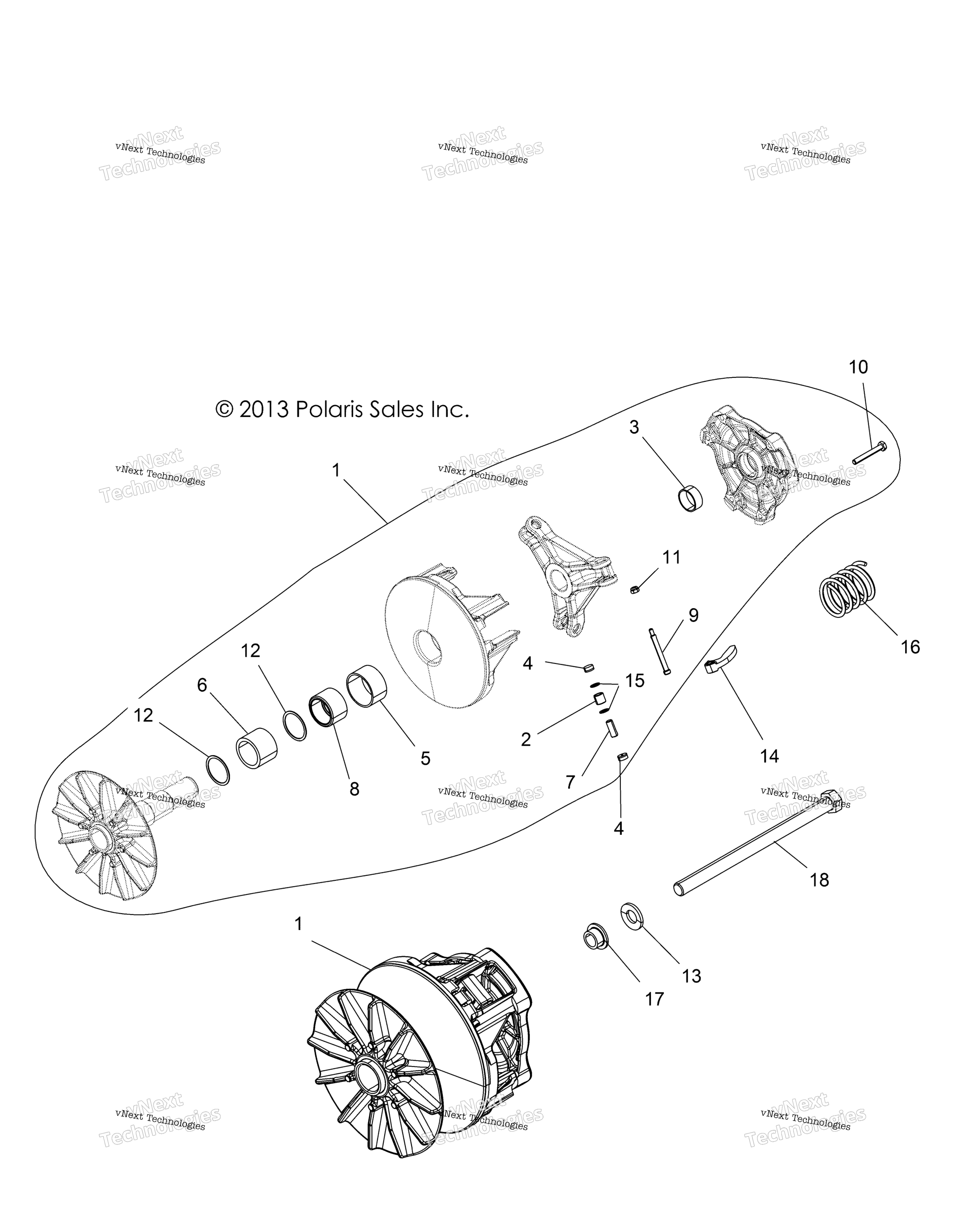 Привод Train, Clutch, Primary