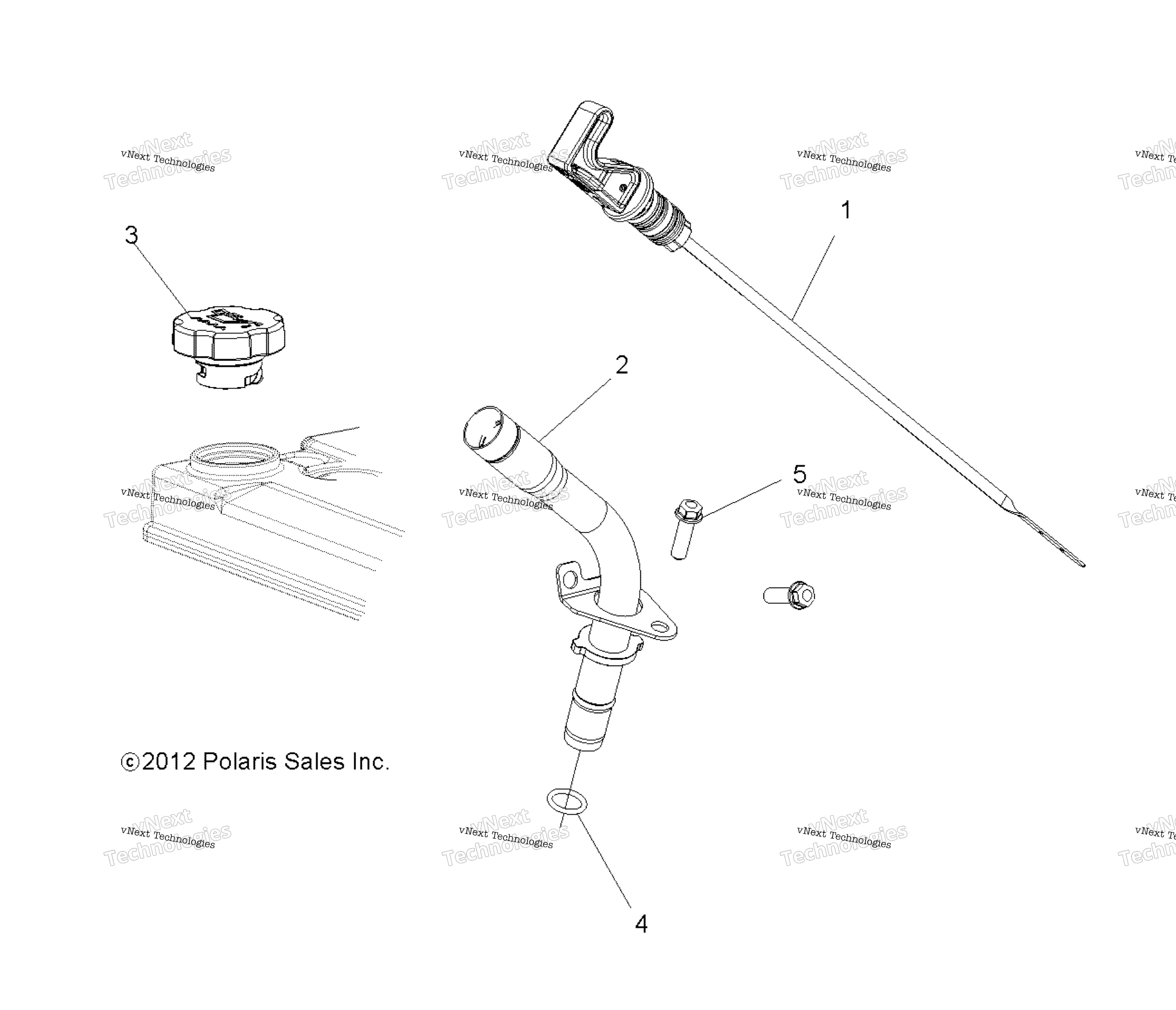 Engine, масляный Dipstick