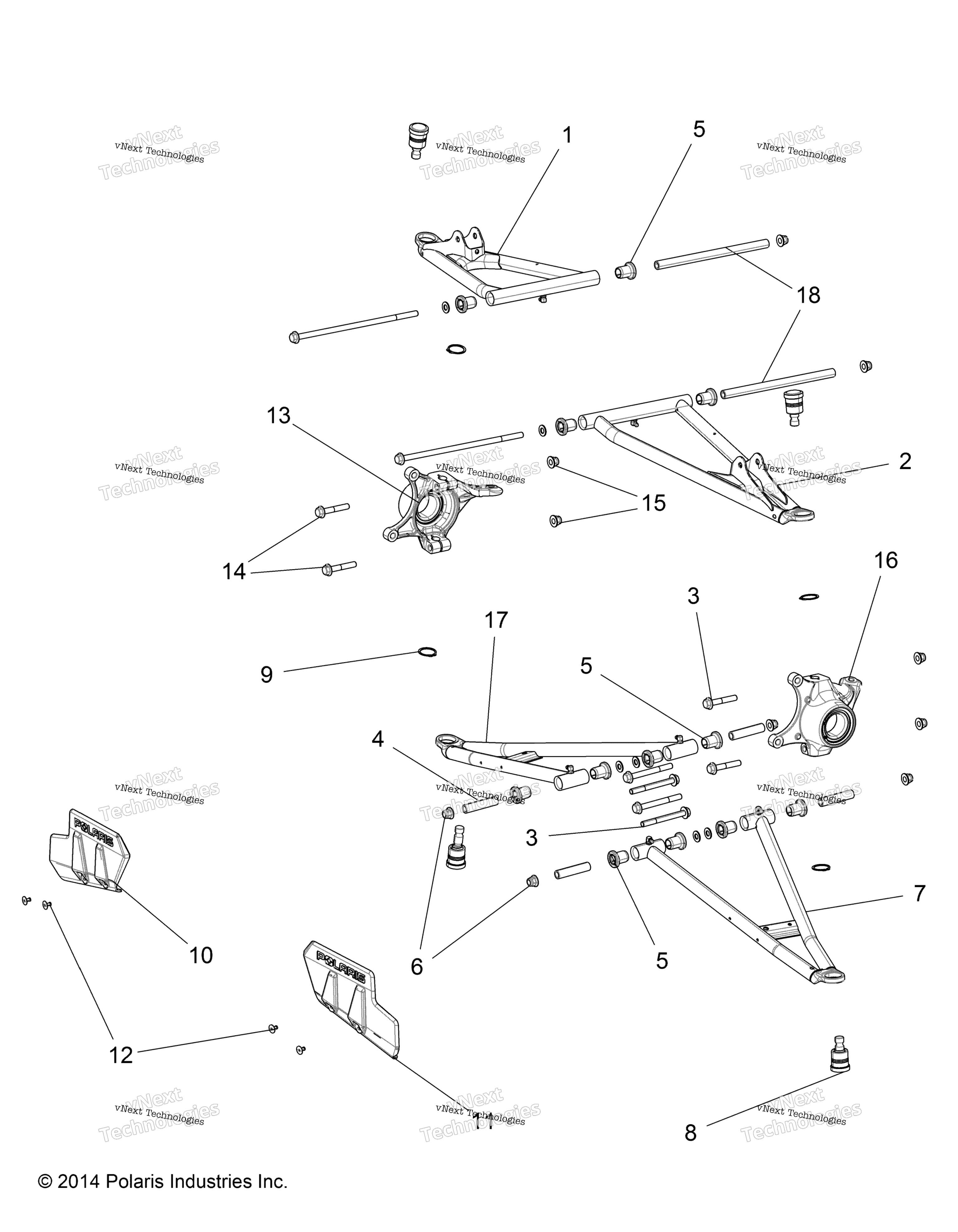 Подвеска, передняя Control Arms