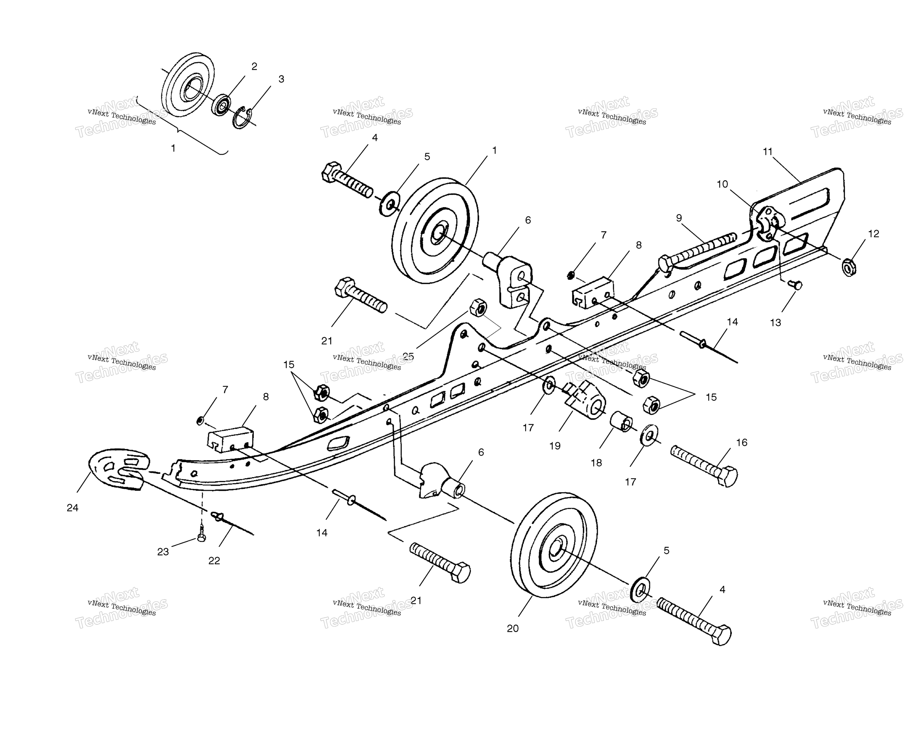 Rail крепление (4968406840B06)
