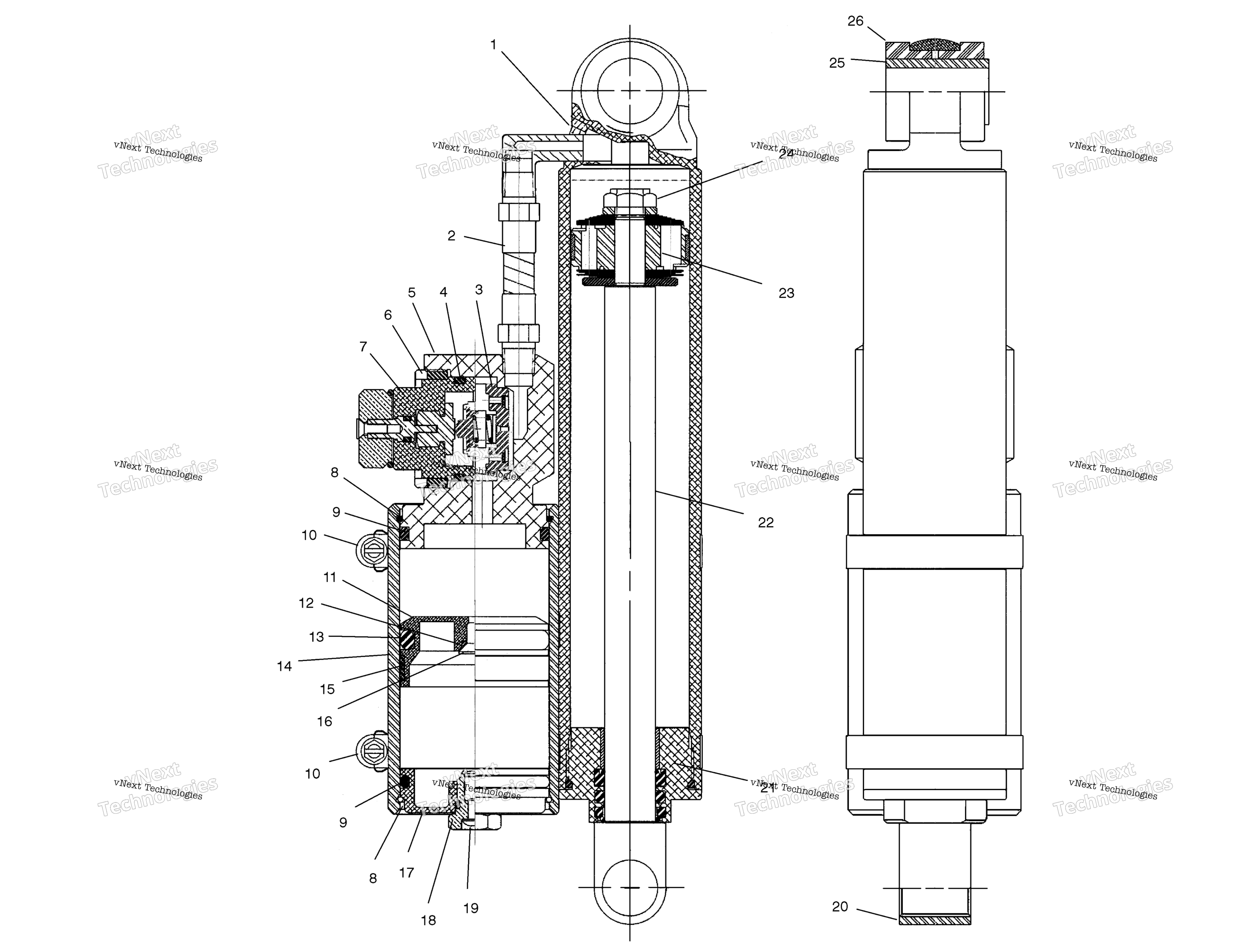 Амортизатор (Ryde Fx) (4977037703C01)