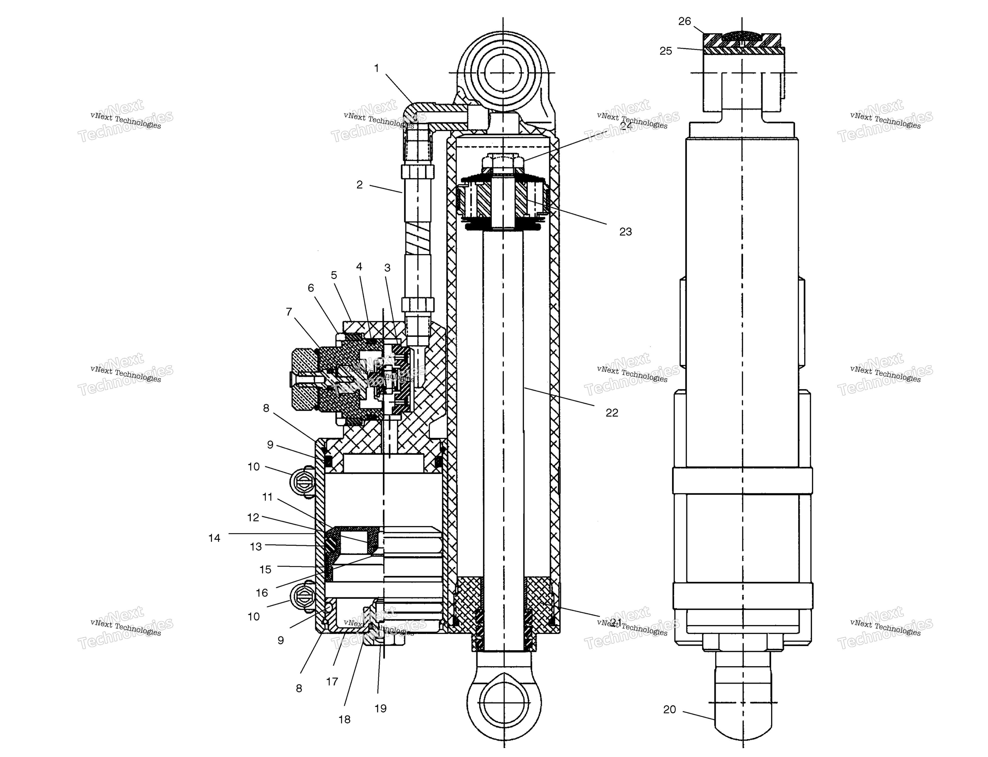 Амортизатор (Ryde Fx) (4977057705C02)