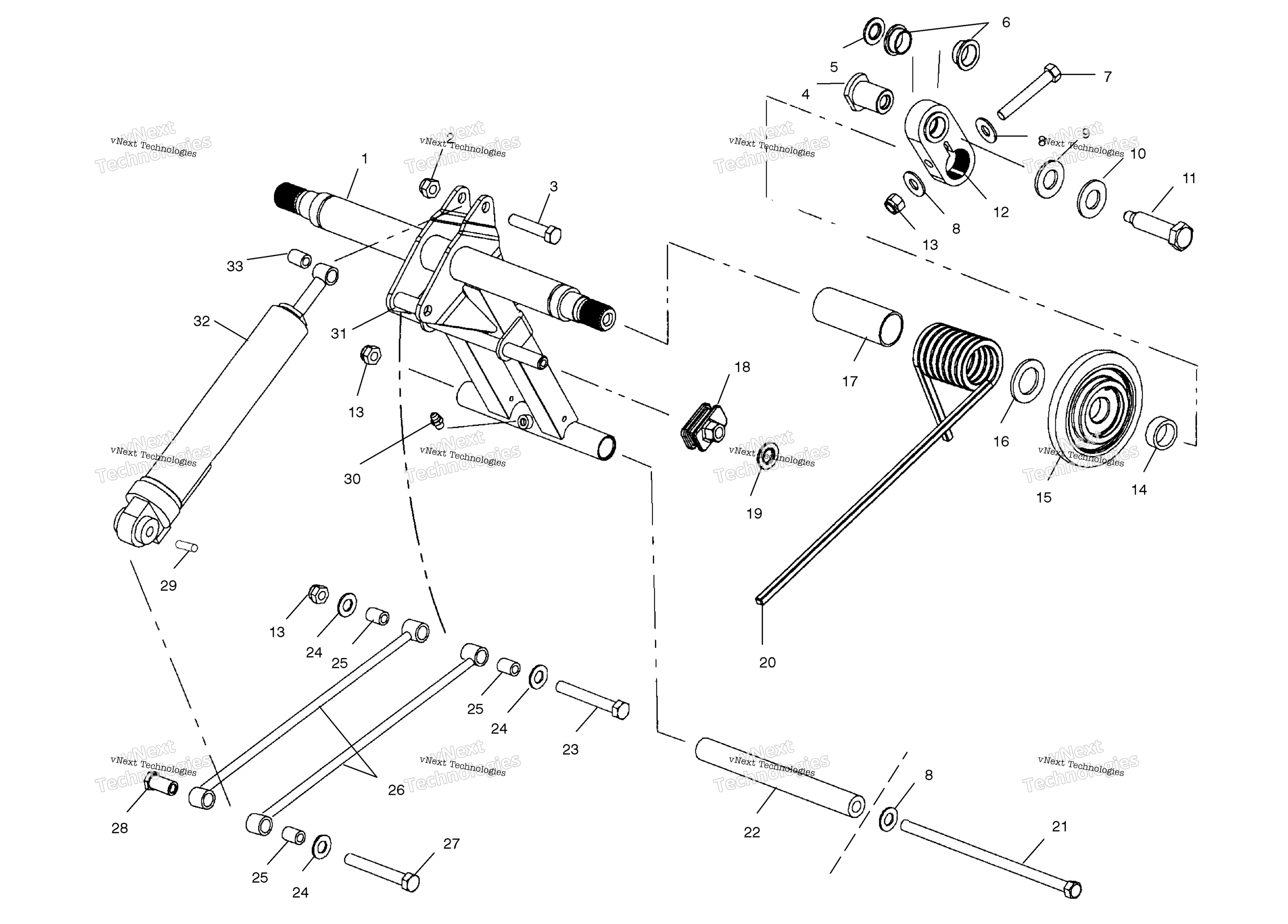 задний Torque Arm S02np8cs / Csa / Csb (4973467346B11)