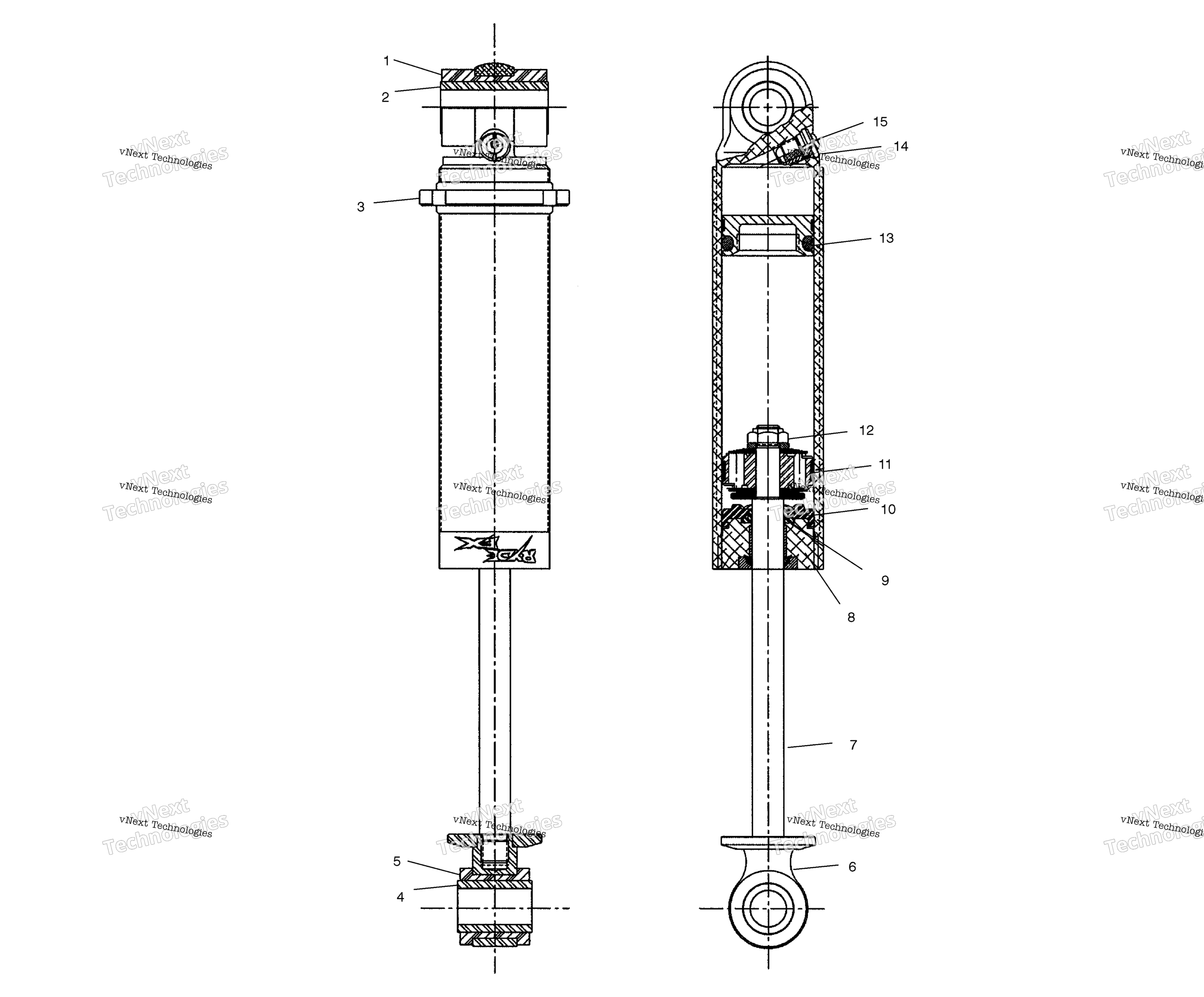 Амортизатор (Edge) S02np8cs/Csa/Csb (4973467346C02)