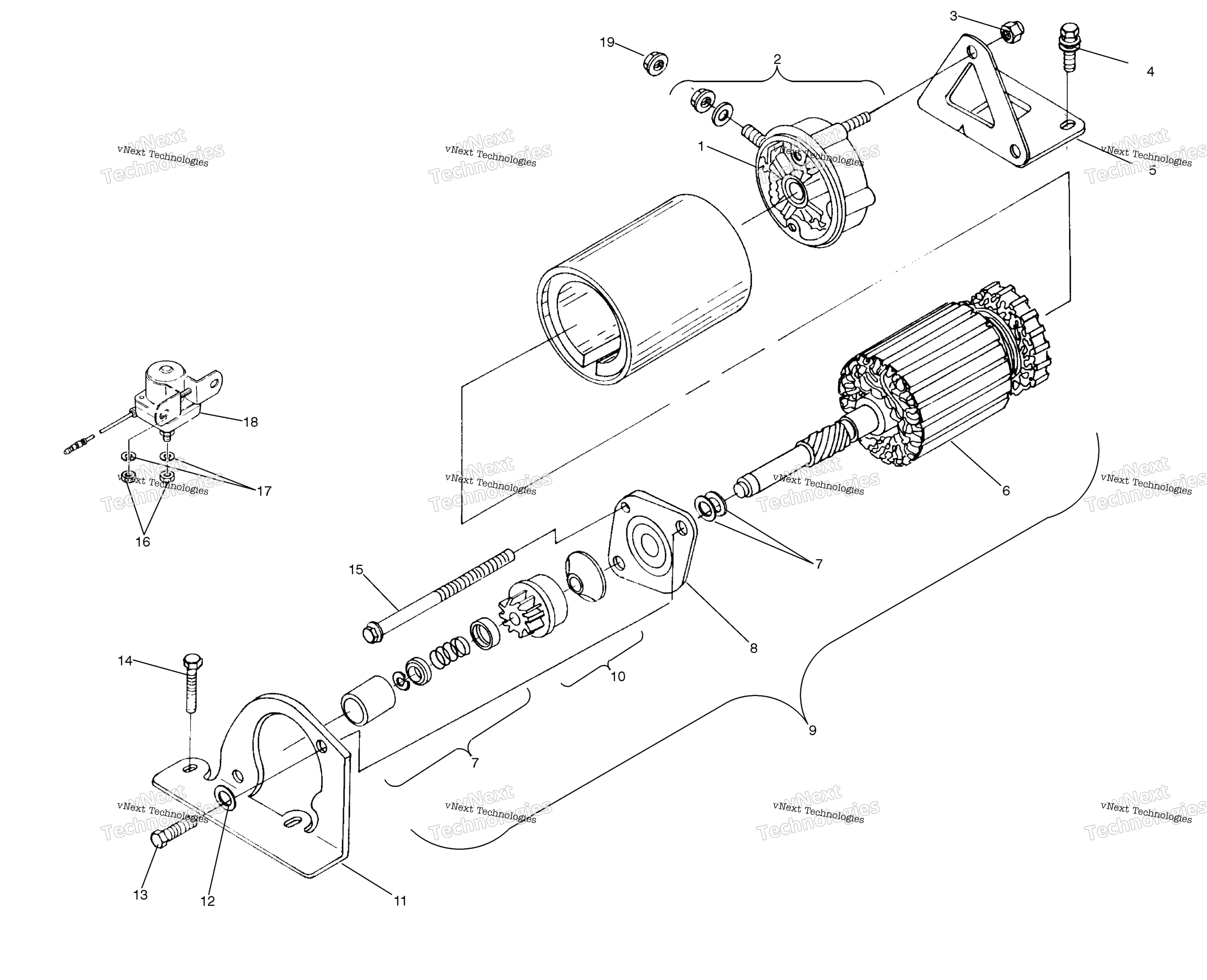 Пусковая система Motor S03nb5bs/As03na5bss03nf5bs