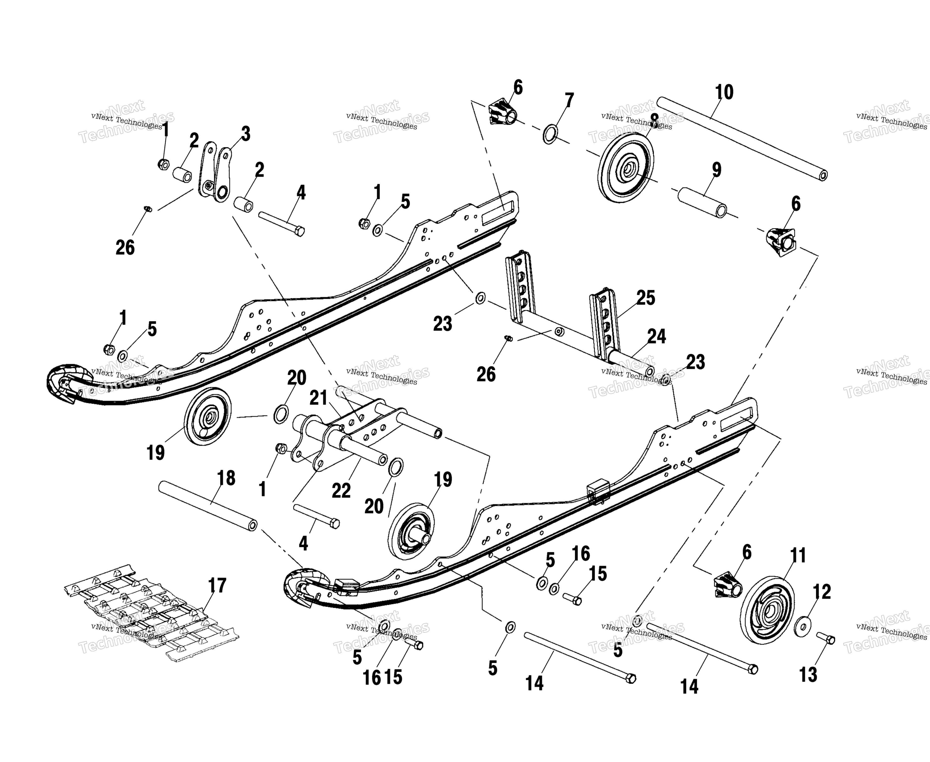 Задняя подвеска S03nb5bs/A (4977807780B06)