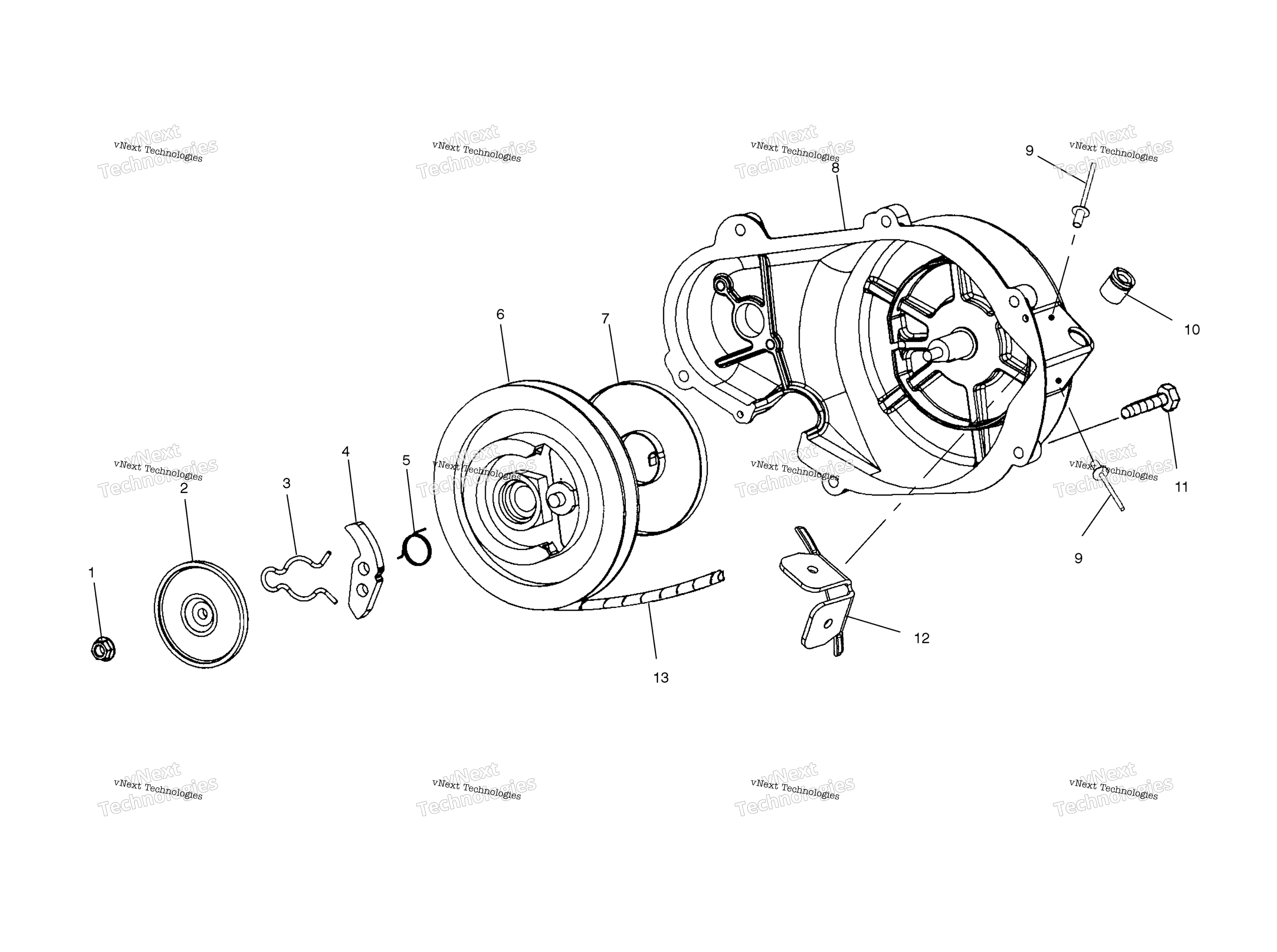 Ручной стартер Starter S03ns8cs/A (4978057805D12)
