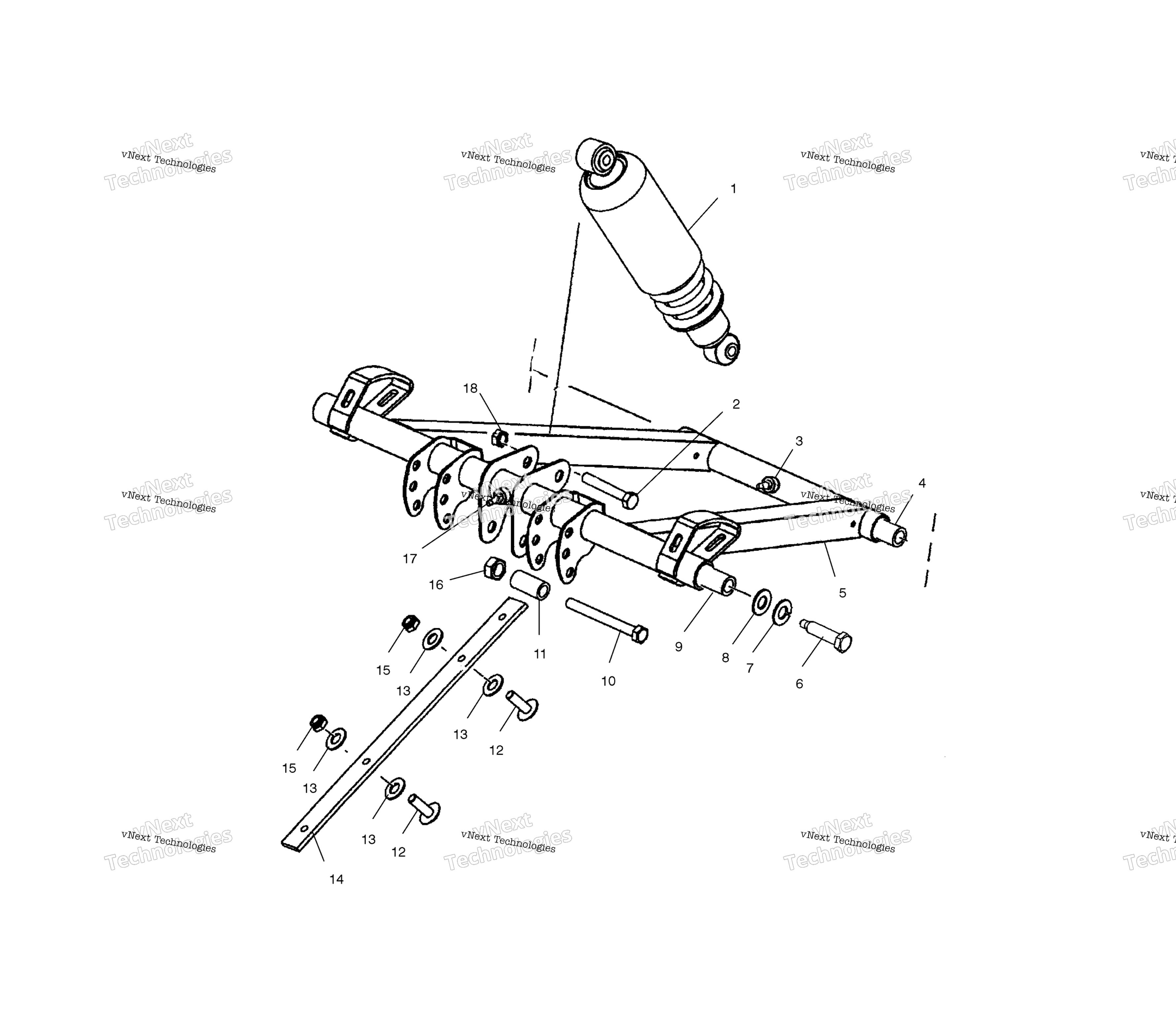 Передняя часть Torque Arm S03nk7cs/As03nl7cs/As03nk8cs/As03nl8cs/As03nm8cs