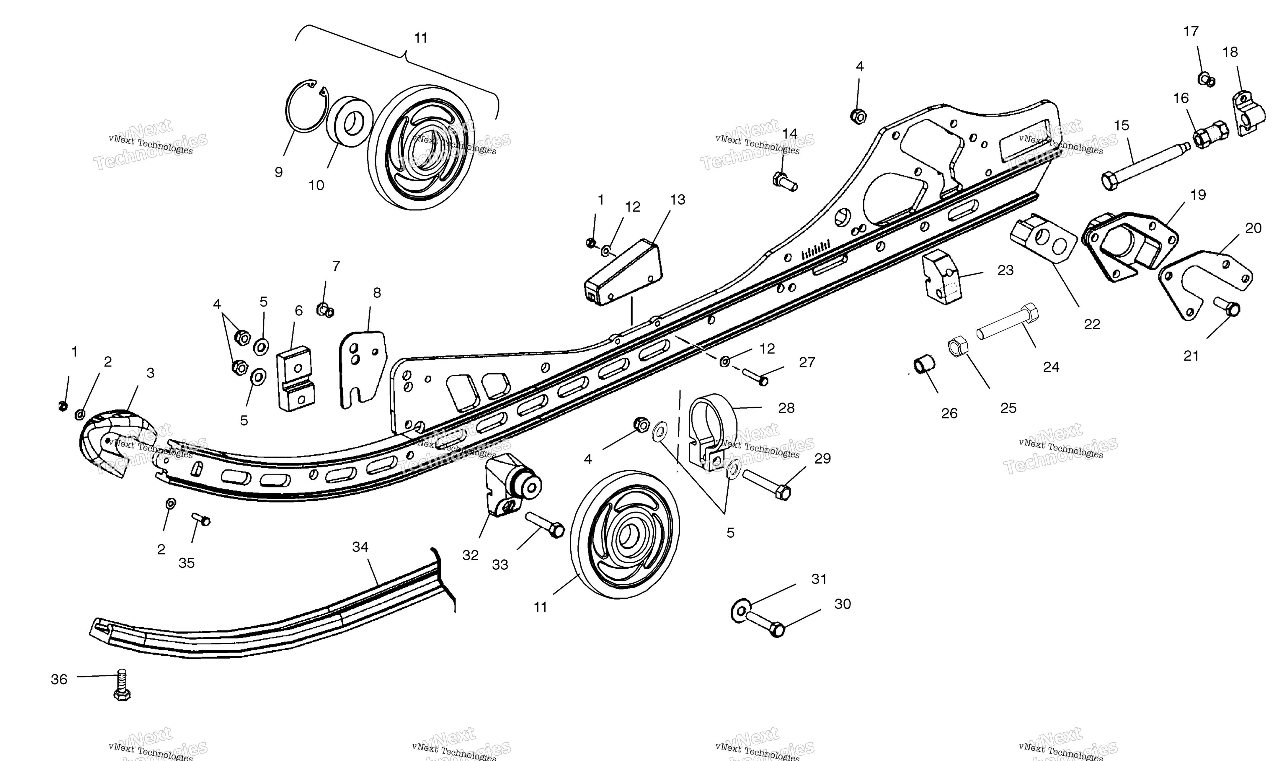 Rail крепление S03nf7cs / 8Css03ne7cs / 8Cs (4977847784B11)