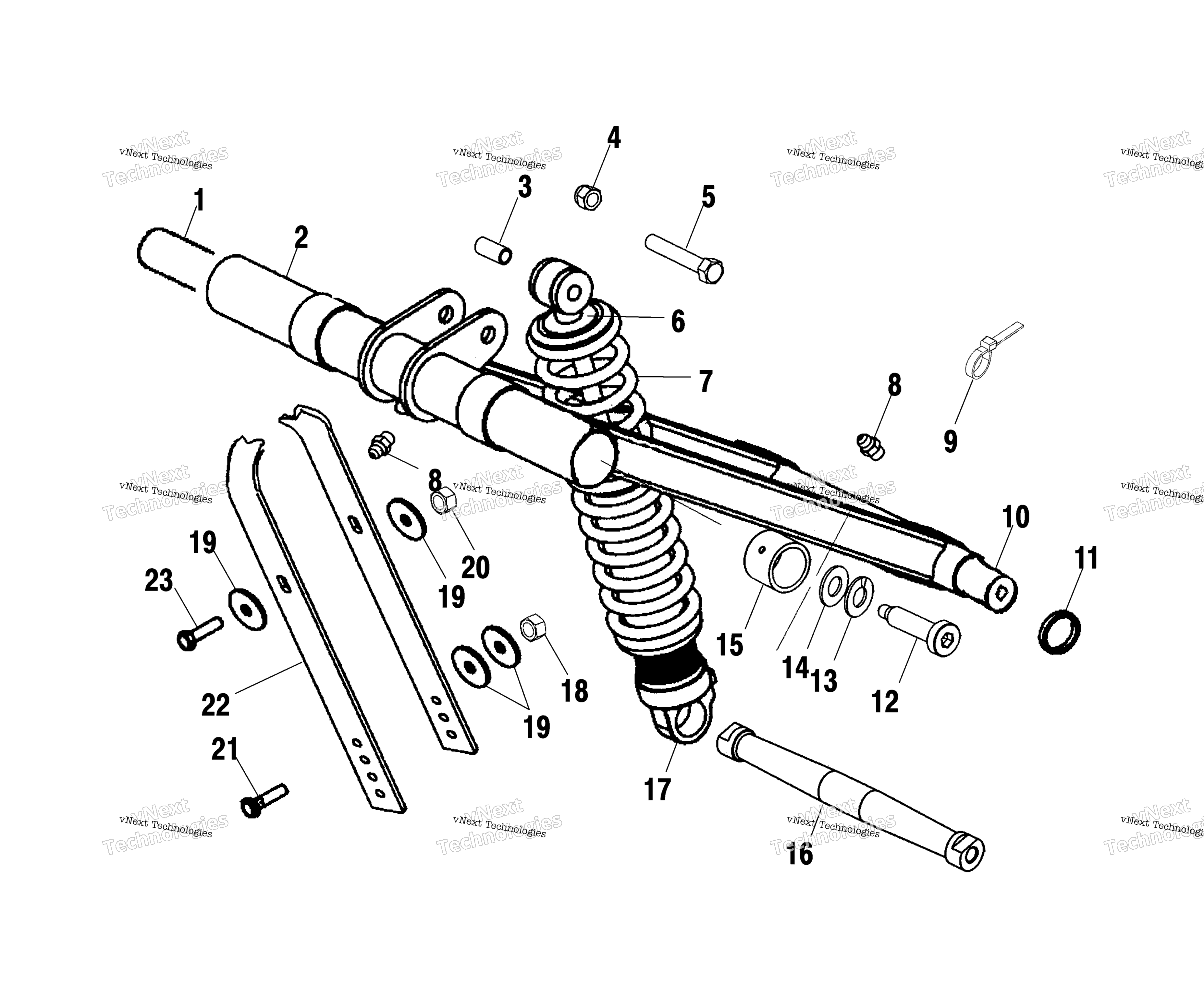 Передняя часть Torque Arm S03ne5bs (4977807780B11)