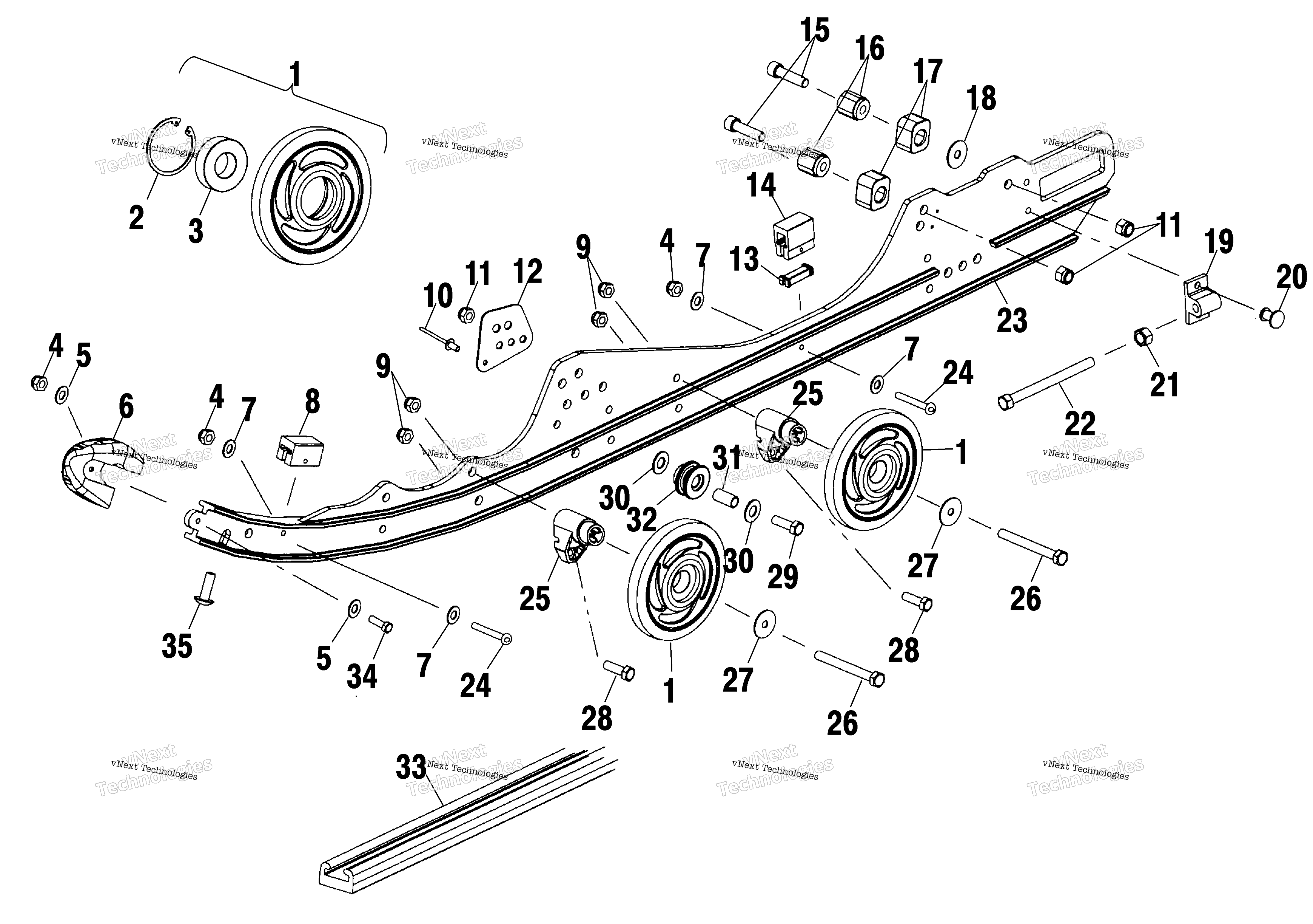 Rail крепление S03na5bs (4977807780B05)
